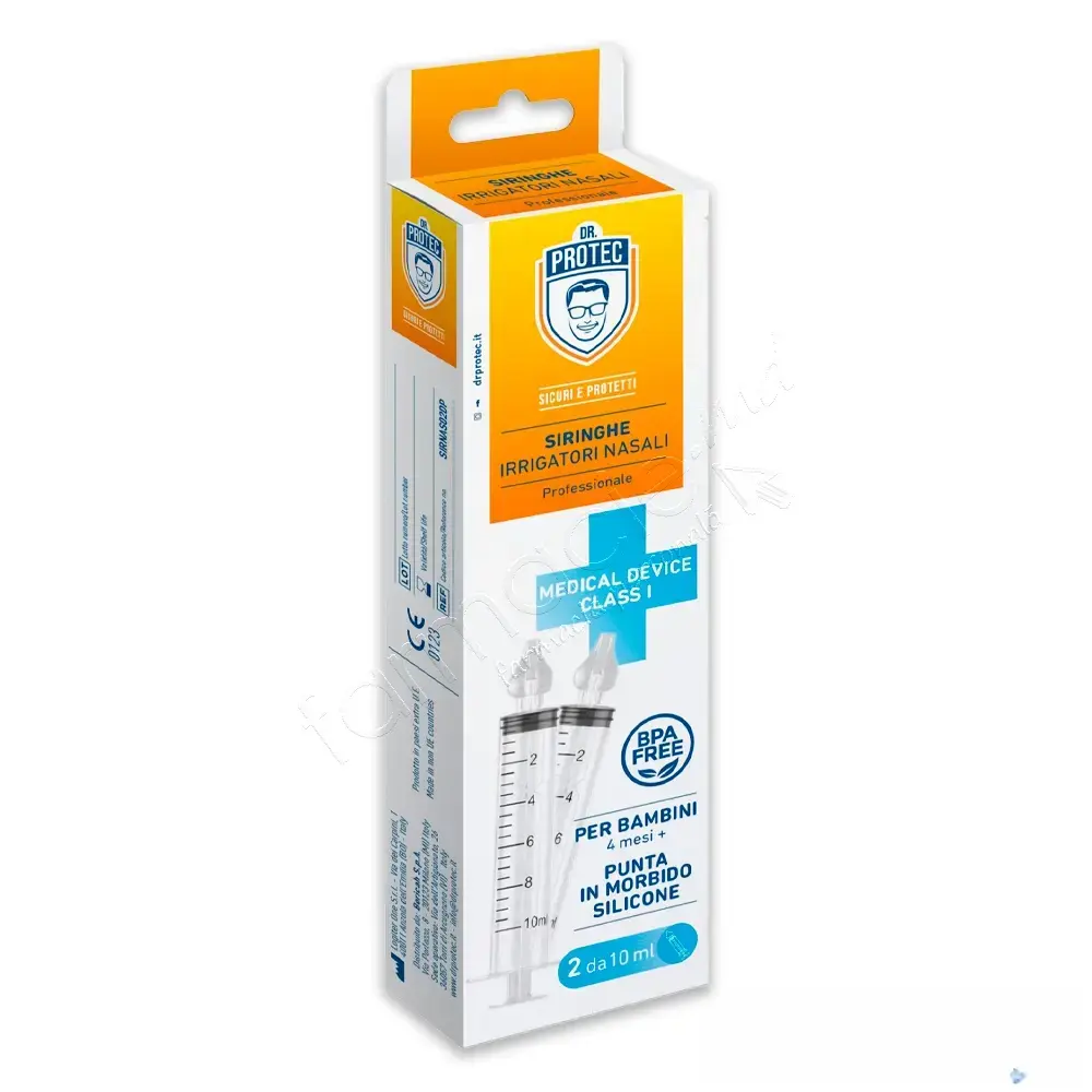 Seringa irigare nazala cu virf de silicon DR. PROTEC 10 ml N2 (4 luni+) Bericah