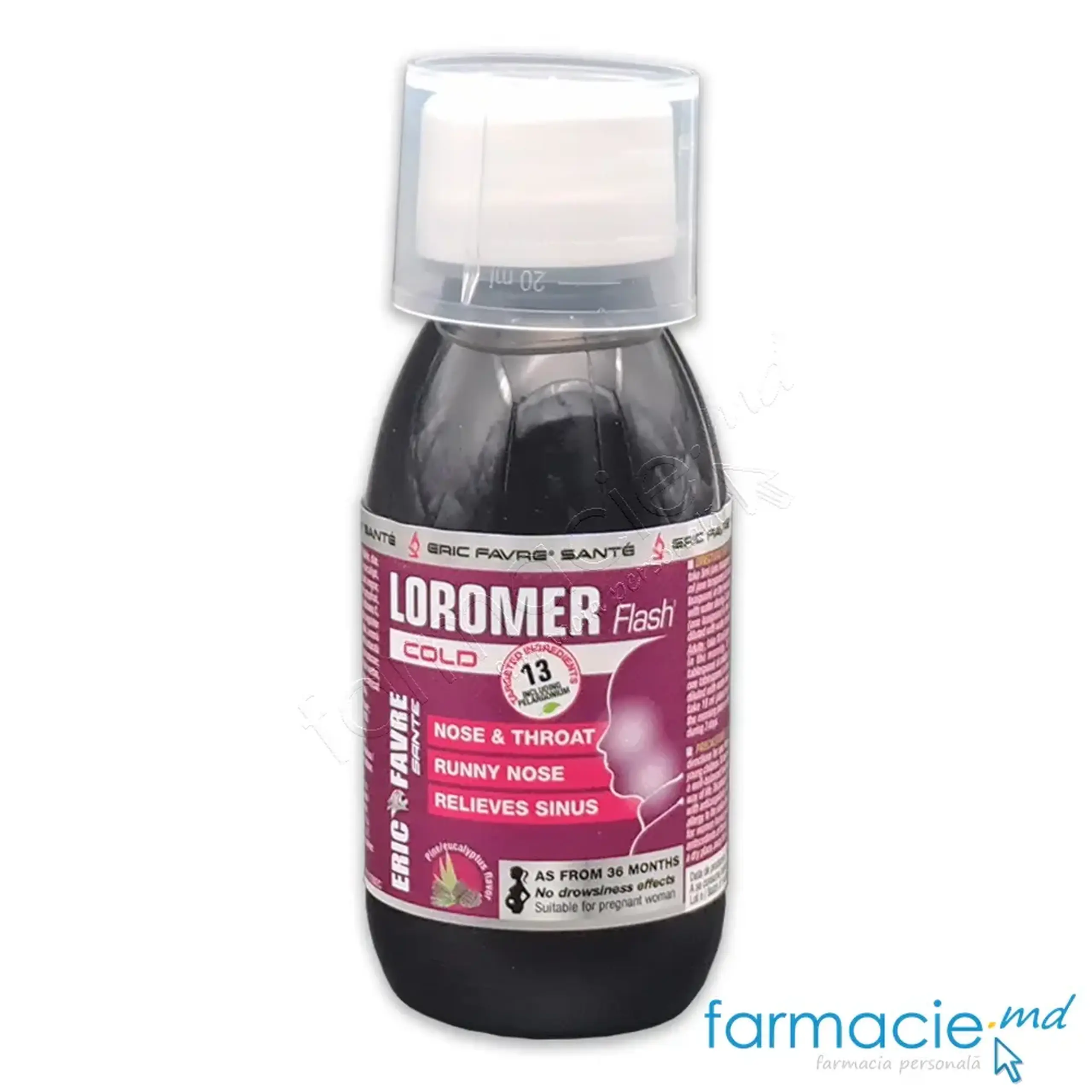 LOROMER sirop 125ml 3ani+(nas infundat,git inflamat,tuse,imunitate) Eric Favre