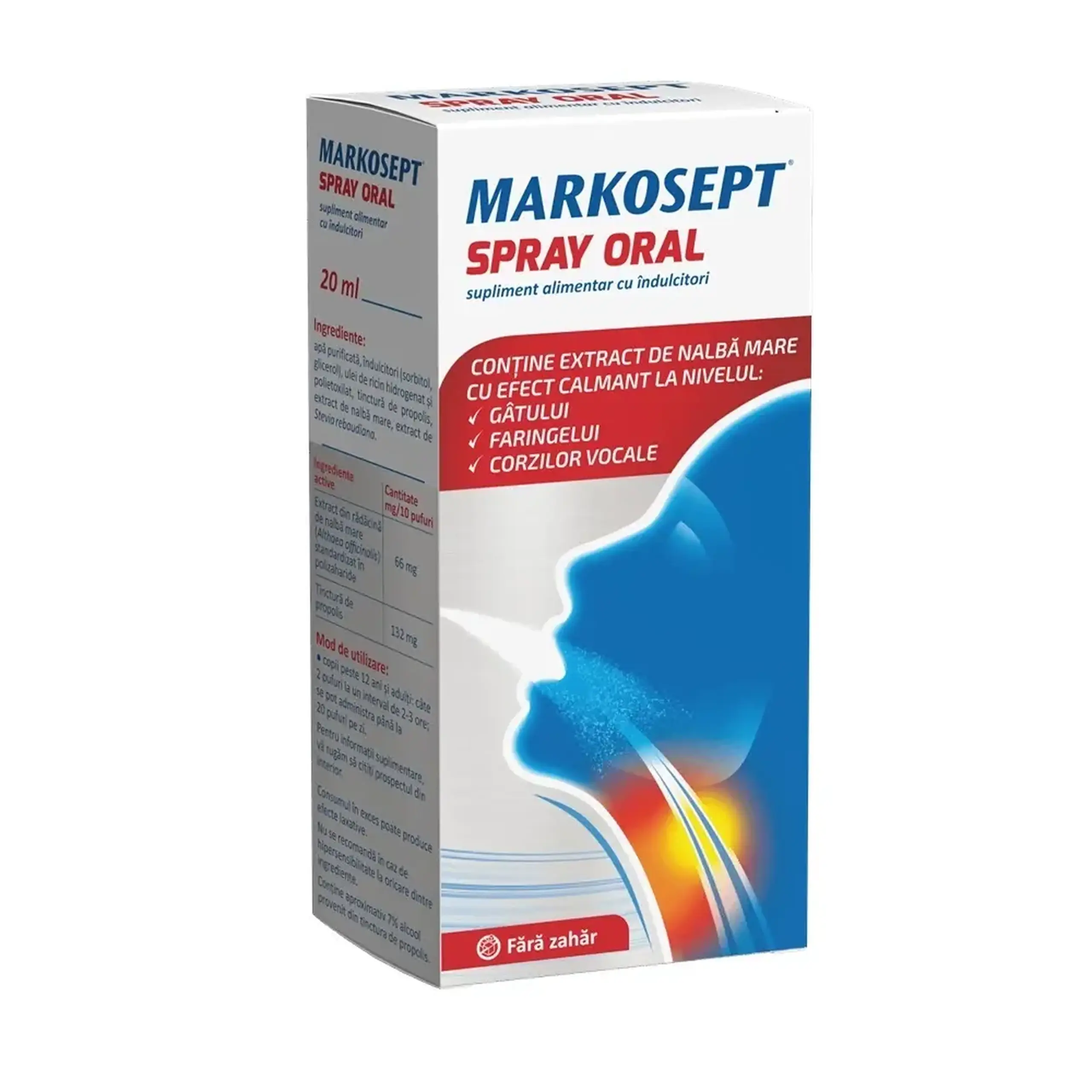 Markosept (proposept) spray oral 20 ml pu adulti si copii + 12 ani Fiterman