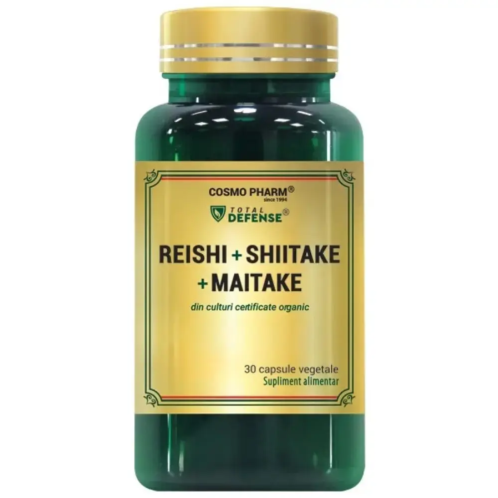 Reishi Shiitake Maitake Imunitate si Vitalitate caps. N30 Cosmo Pharm