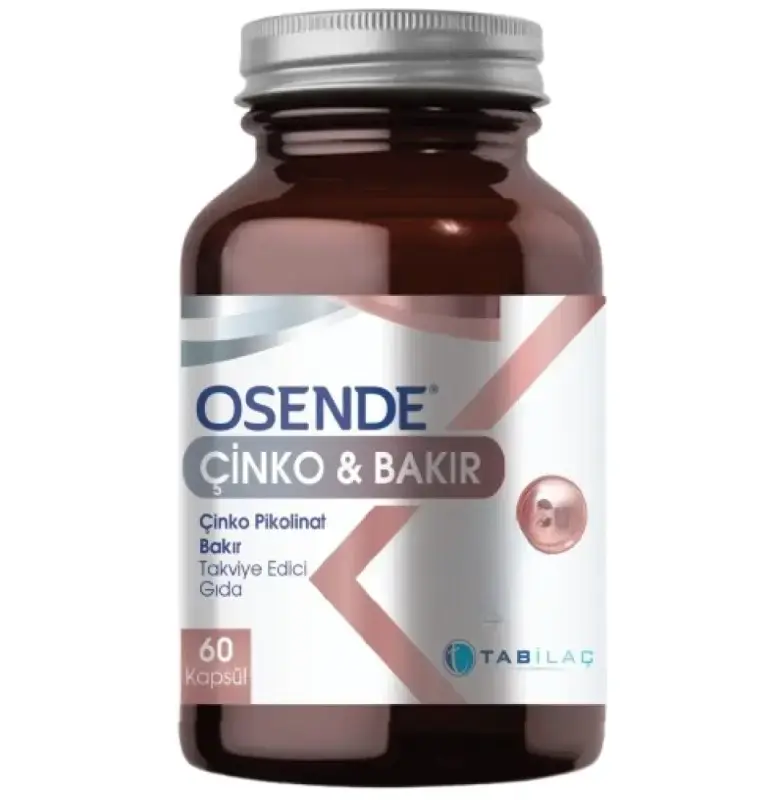 OSENDE Zn 15mg+Cu 1.5mg Imunitate caps.N60 Tab Ilac