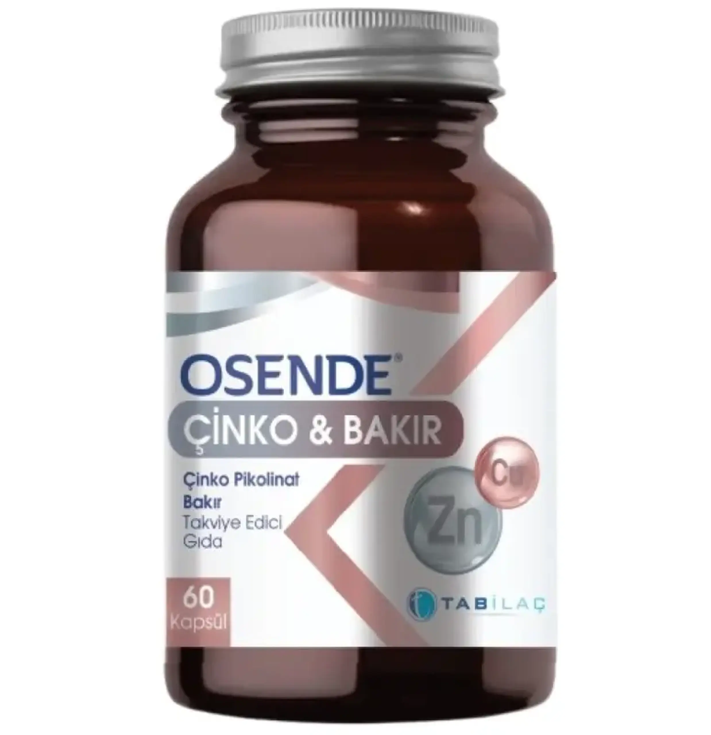 OSENDE Zn 15mg+Cu 1.5mg Imunitate caps.N60 Tab Ilac