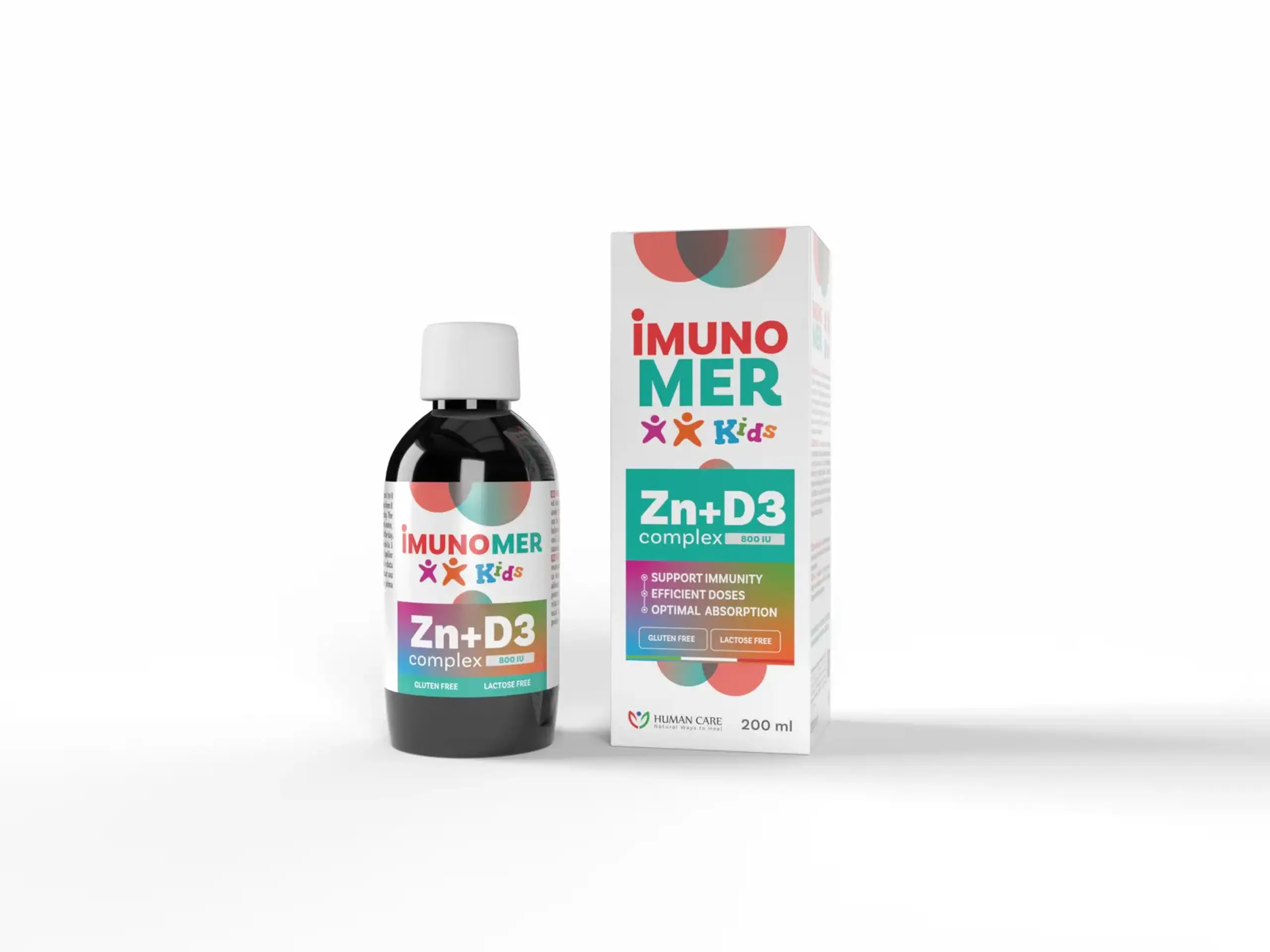 ImunoMer Kids (Zn 4.67mg+D3 800IU) Complex sirop 200ml Human Care