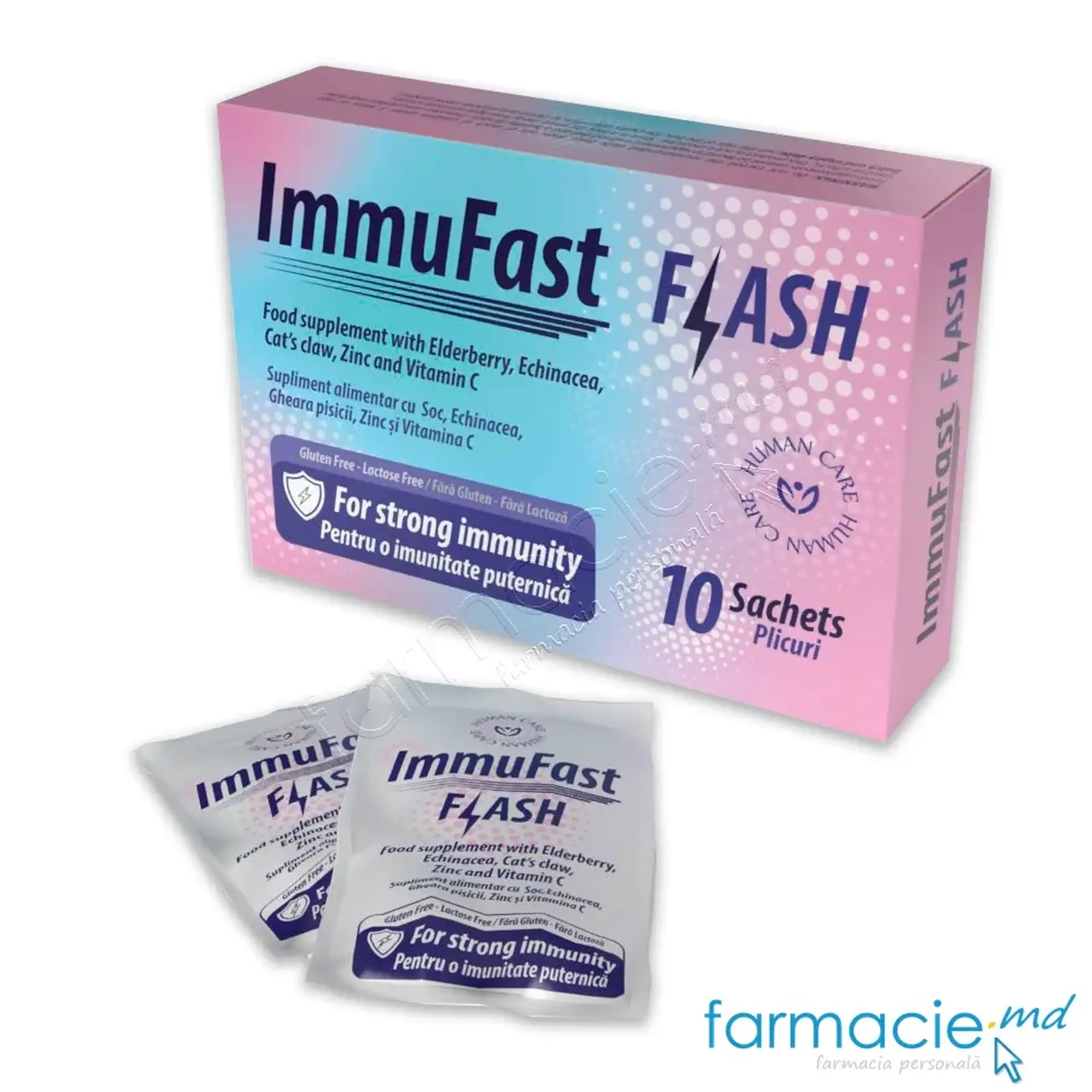 ImuFast Flash plic N10 (raceala primele simptome) Human Care