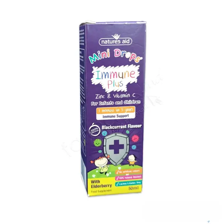 Immune Plus Zinc+Vit C pic.orale 50ml (3luni-5ani) Natures Aid