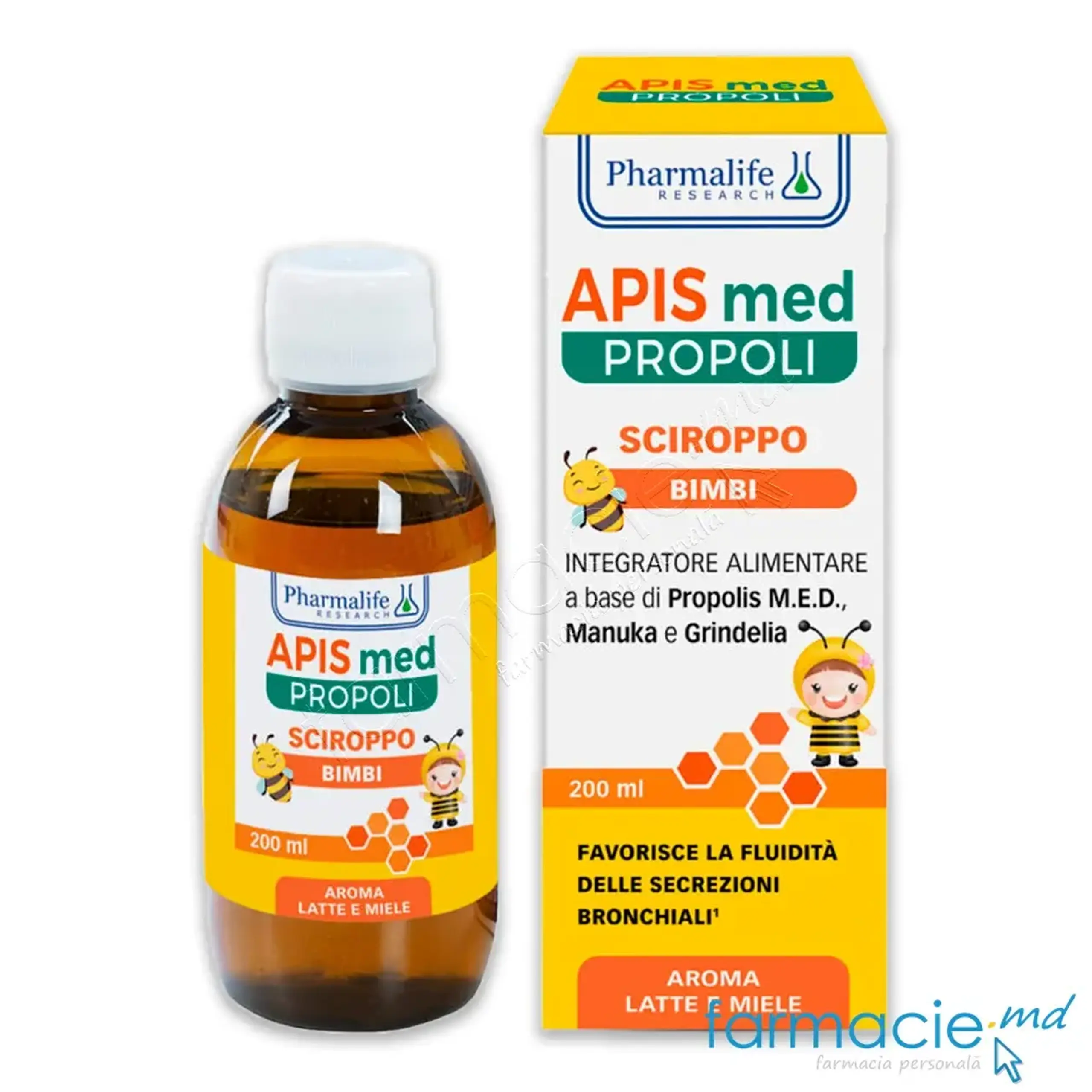 Apis Med Propolis sirop copii (1 an+) 200ml Pharmalife