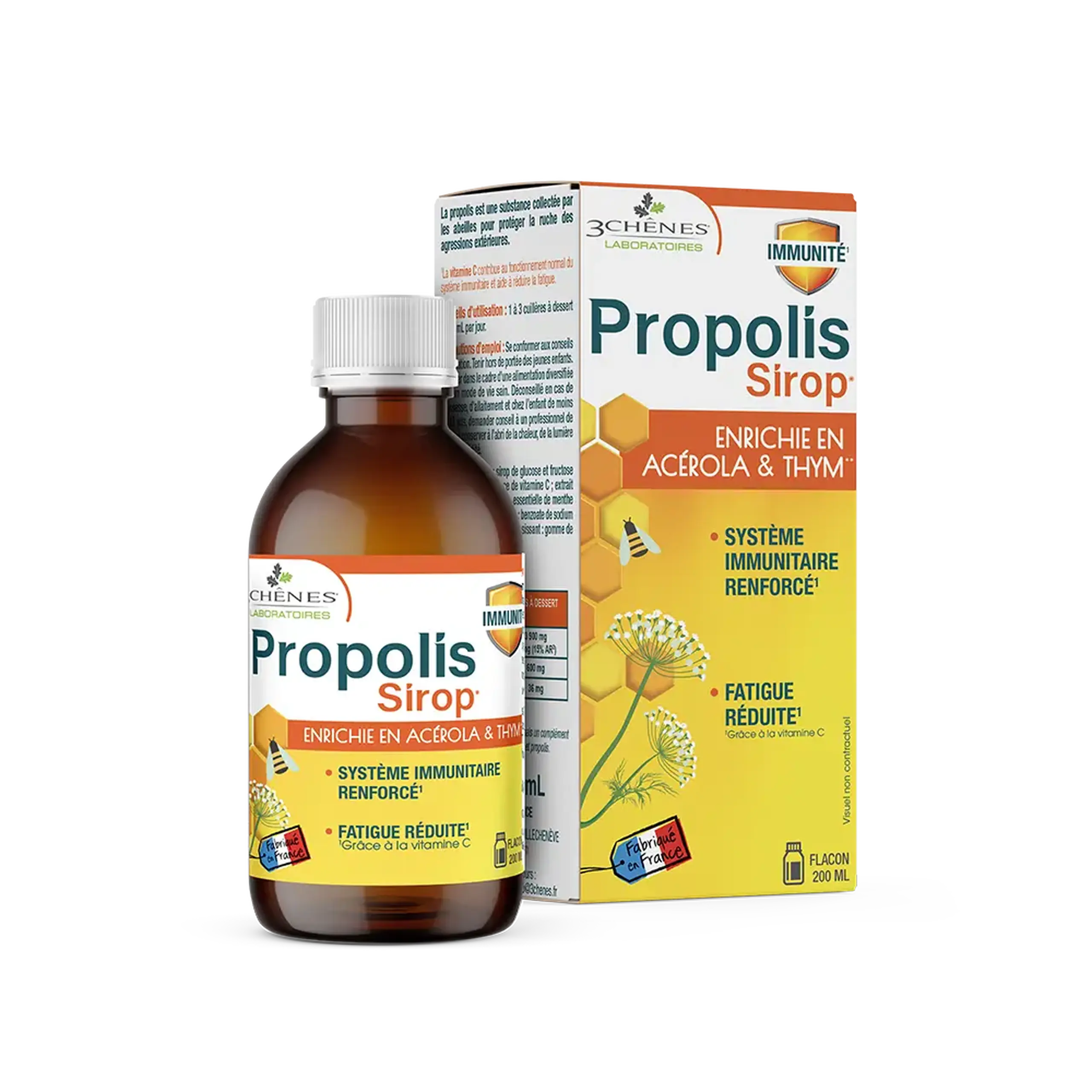 Propolis Bio sirop 200ml 3Chenes