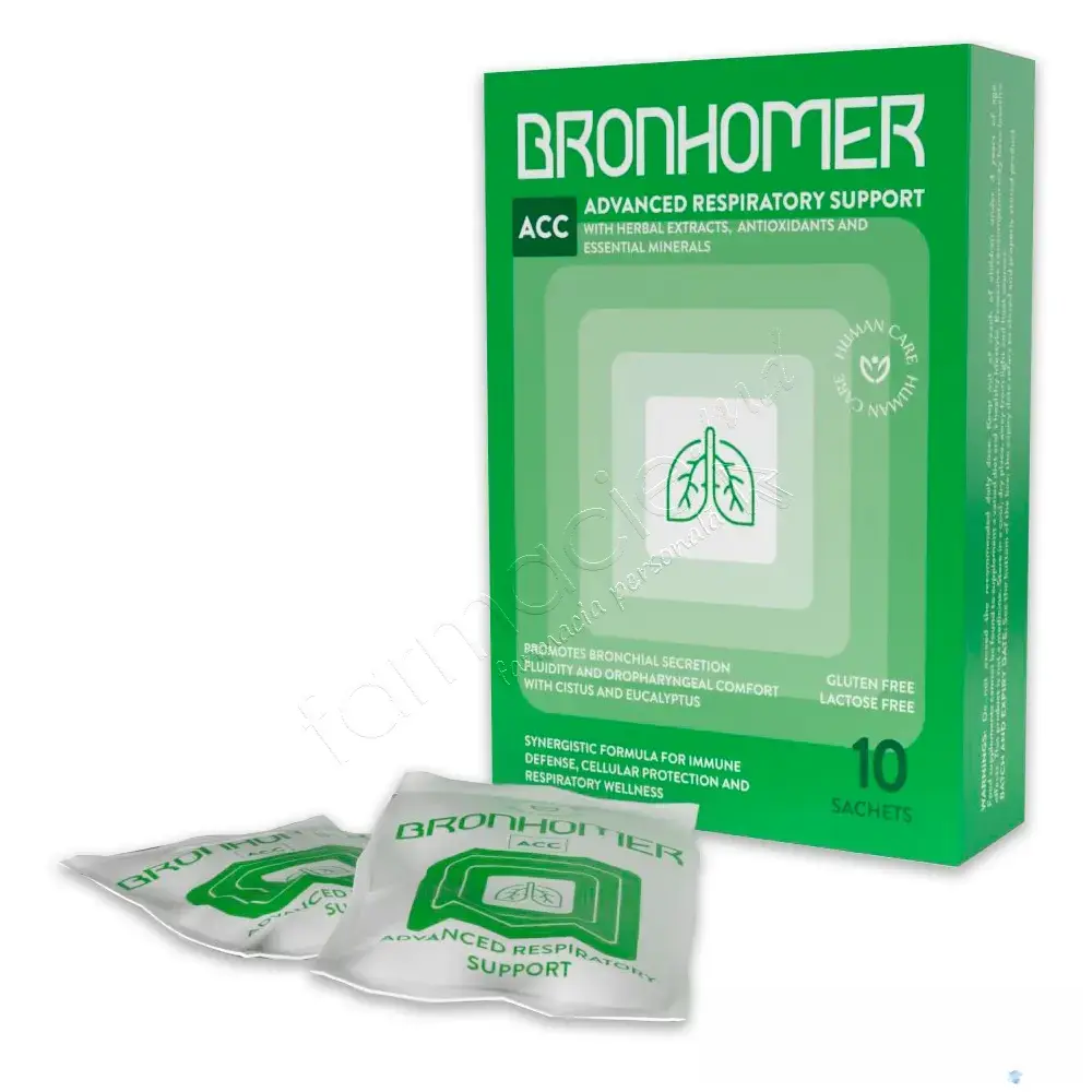 BRONHOMER ACC plic N10 3+ (mucolitic,tuse,git) Human Care