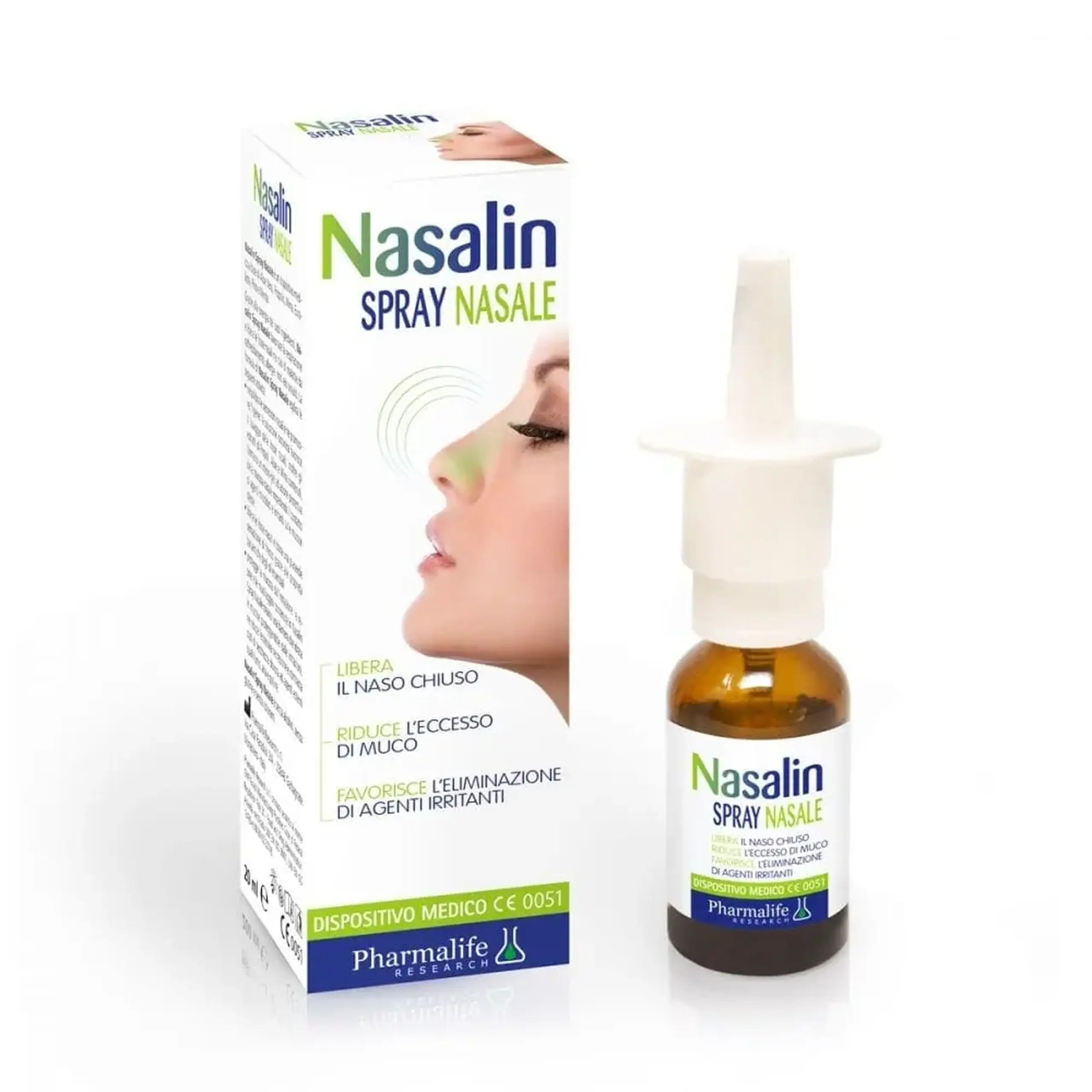 Nasalin spray nasal (aloe vera,propolis,smirna,eucalipt,pin,menta) 12+20ml Pharmalife