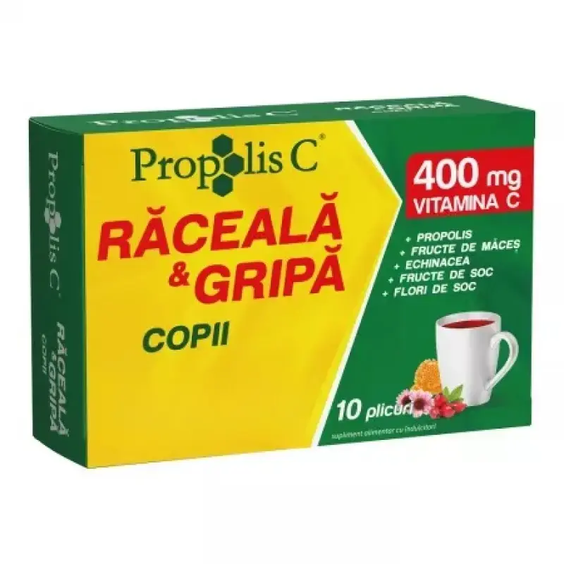 Propolis C Raceala si Gripa Copii (+1an) plic N10 Fiterman