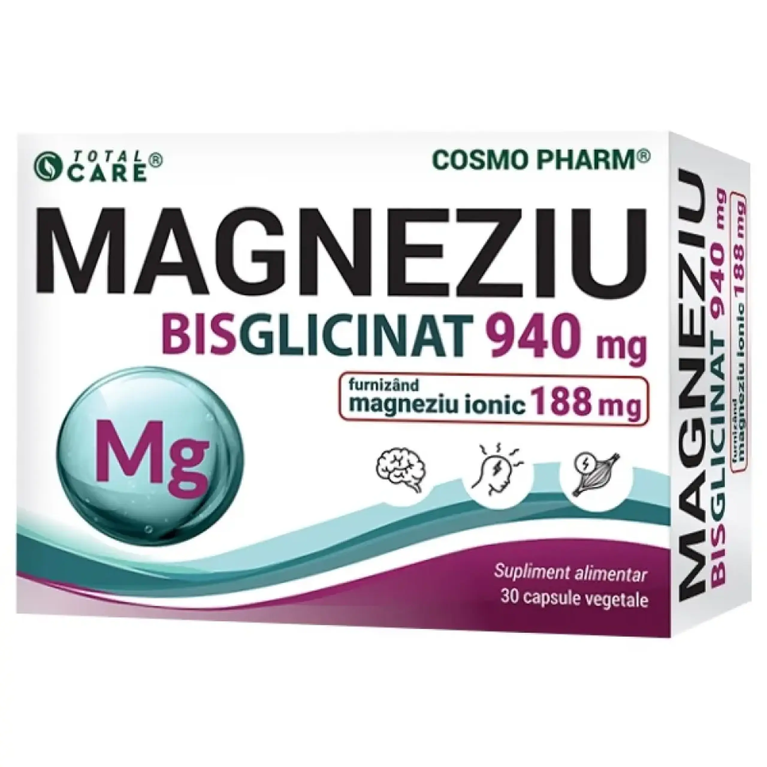 Magneziu Bisglicinat 940mg caps. N30 Cosmo Pharm