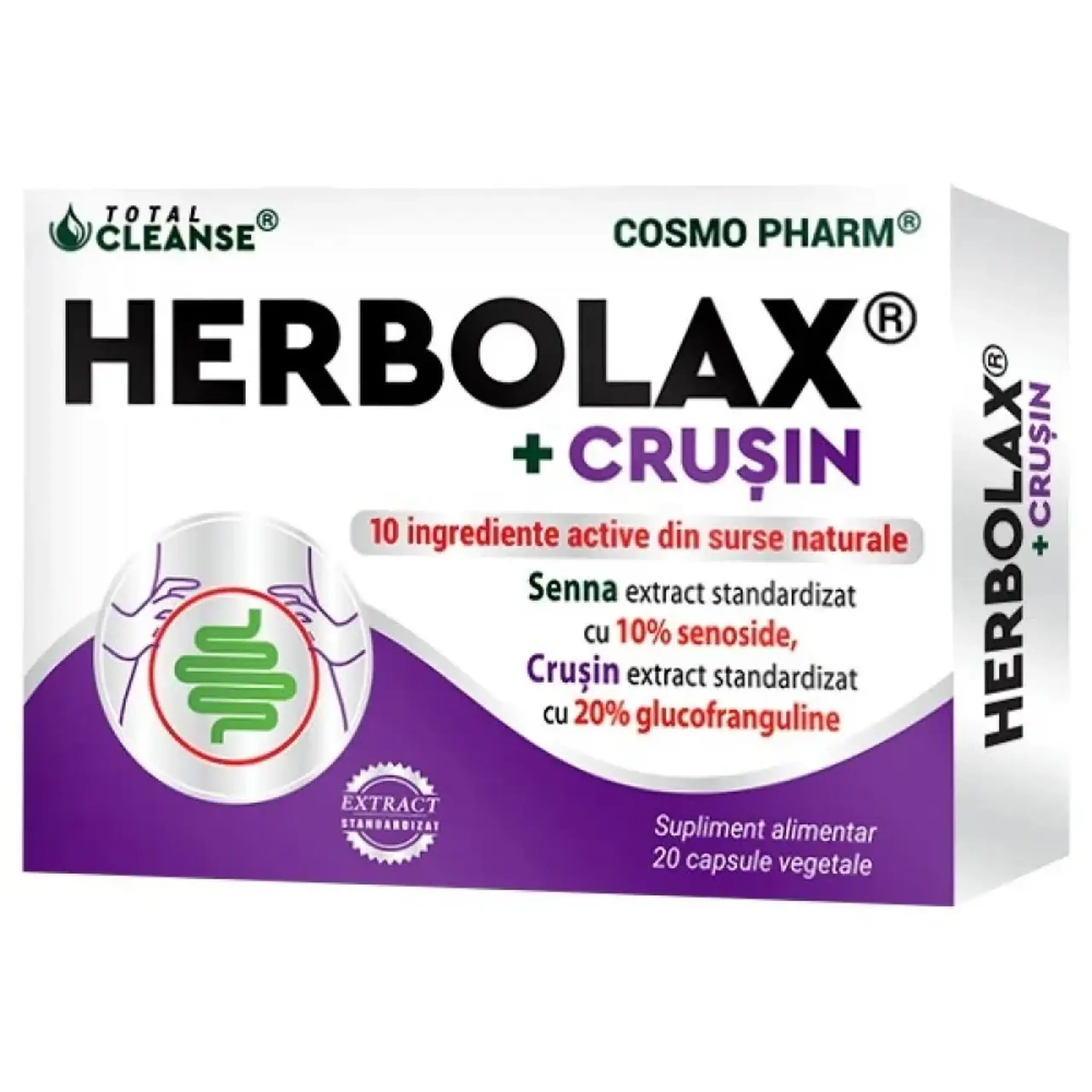 Herbolax+ Crusin Tranzit Intestinal caps. N20 Cosmo Pharm