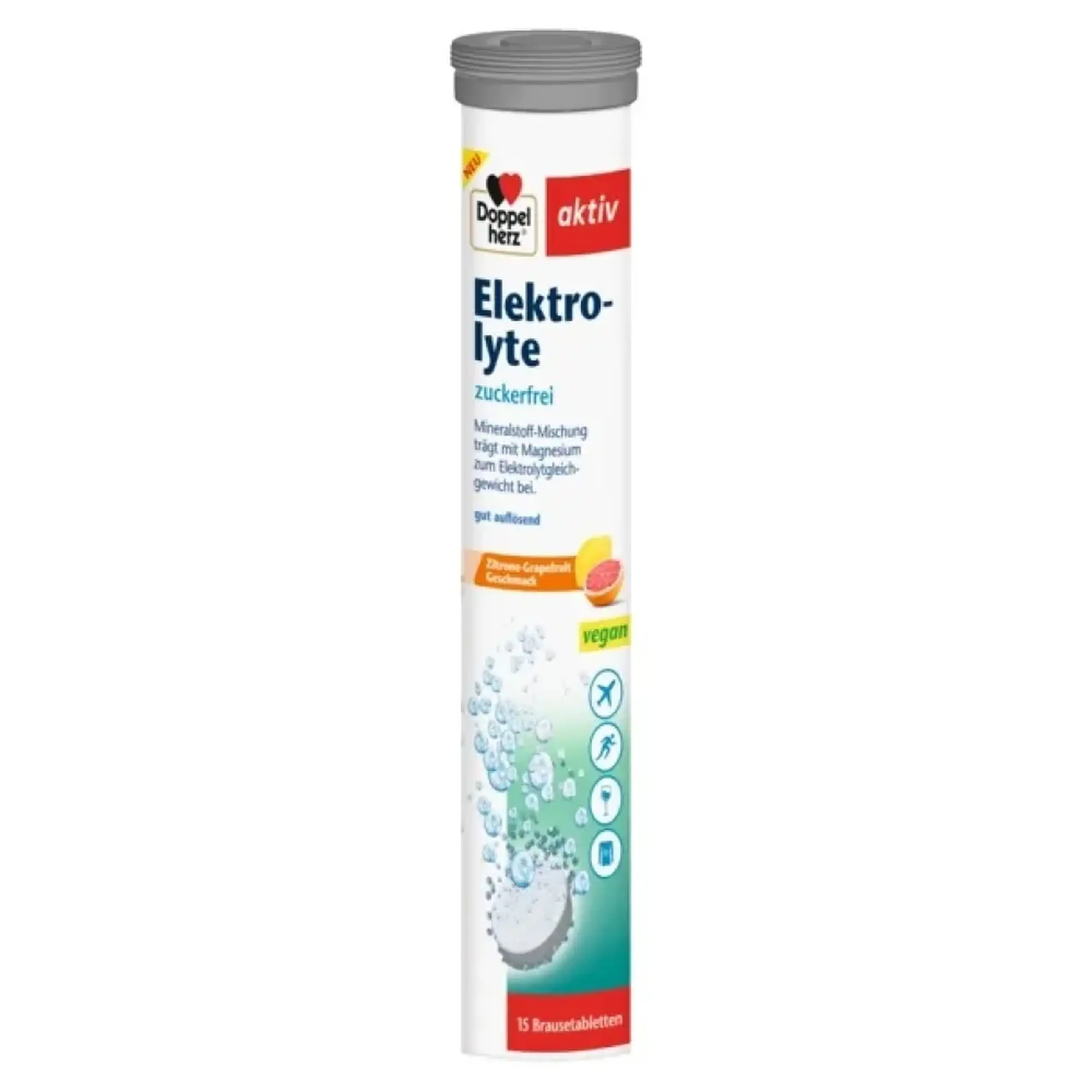 Electroliti Minerale+Magneziu Vegan comp.eferv.N15 (1 comp/zi) Doppelherz