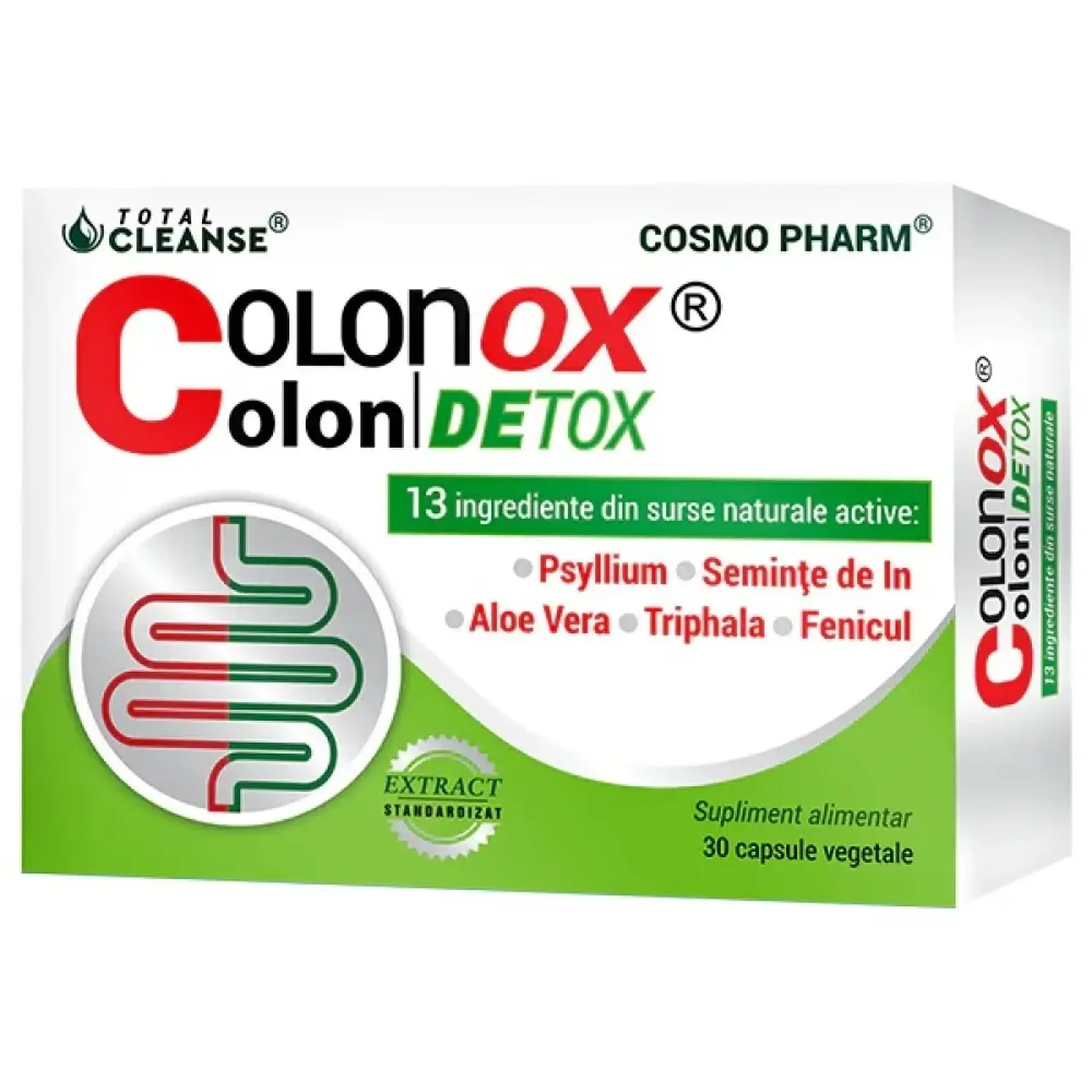 Colonox Detox (curatare colon) caps. N30 Cosmo Pharm