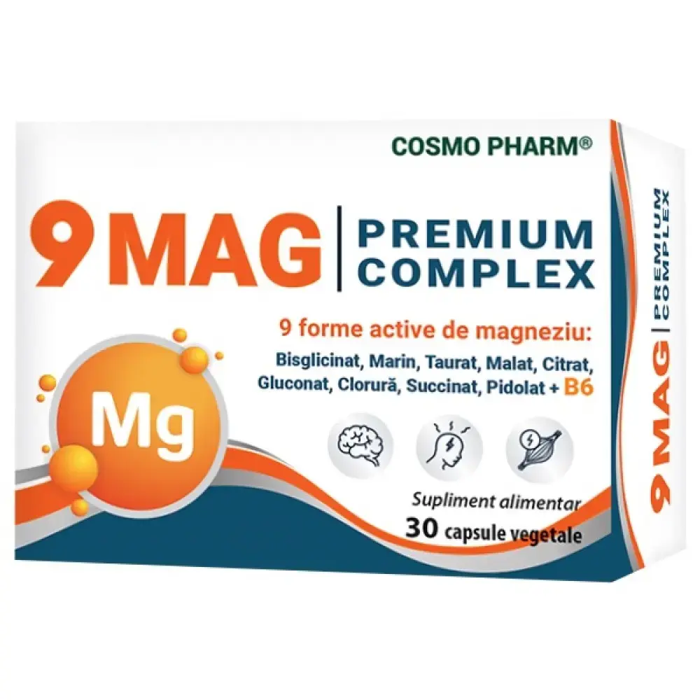 9 MAG Premium Complex (9 forme de Mg) caps. N30 Cosmo Pharm