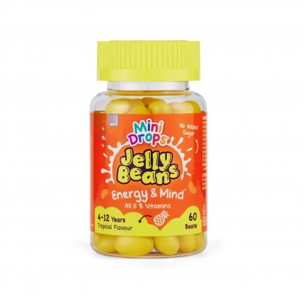 Jelly Beans Energie si Minte B complex draje N60 (4-12ani) Natures Aid