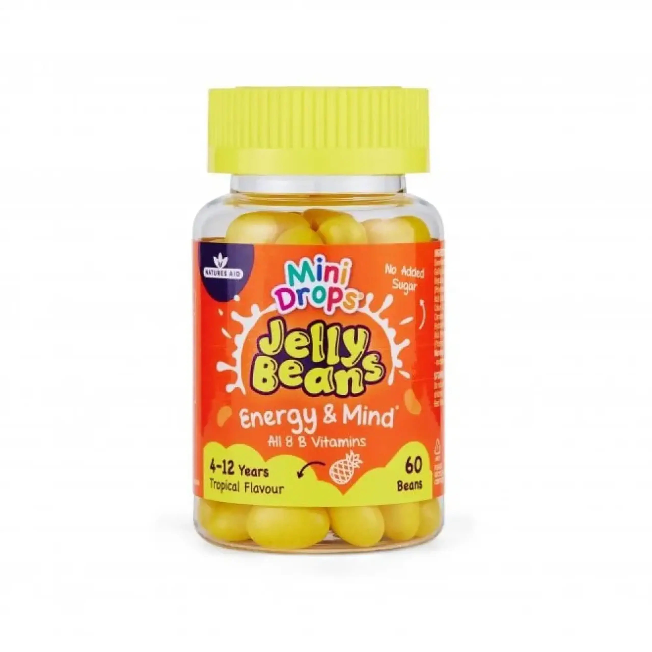 Jelly Beans Energie si Minte B complex draje N60 (4-12ani) Natures Aid