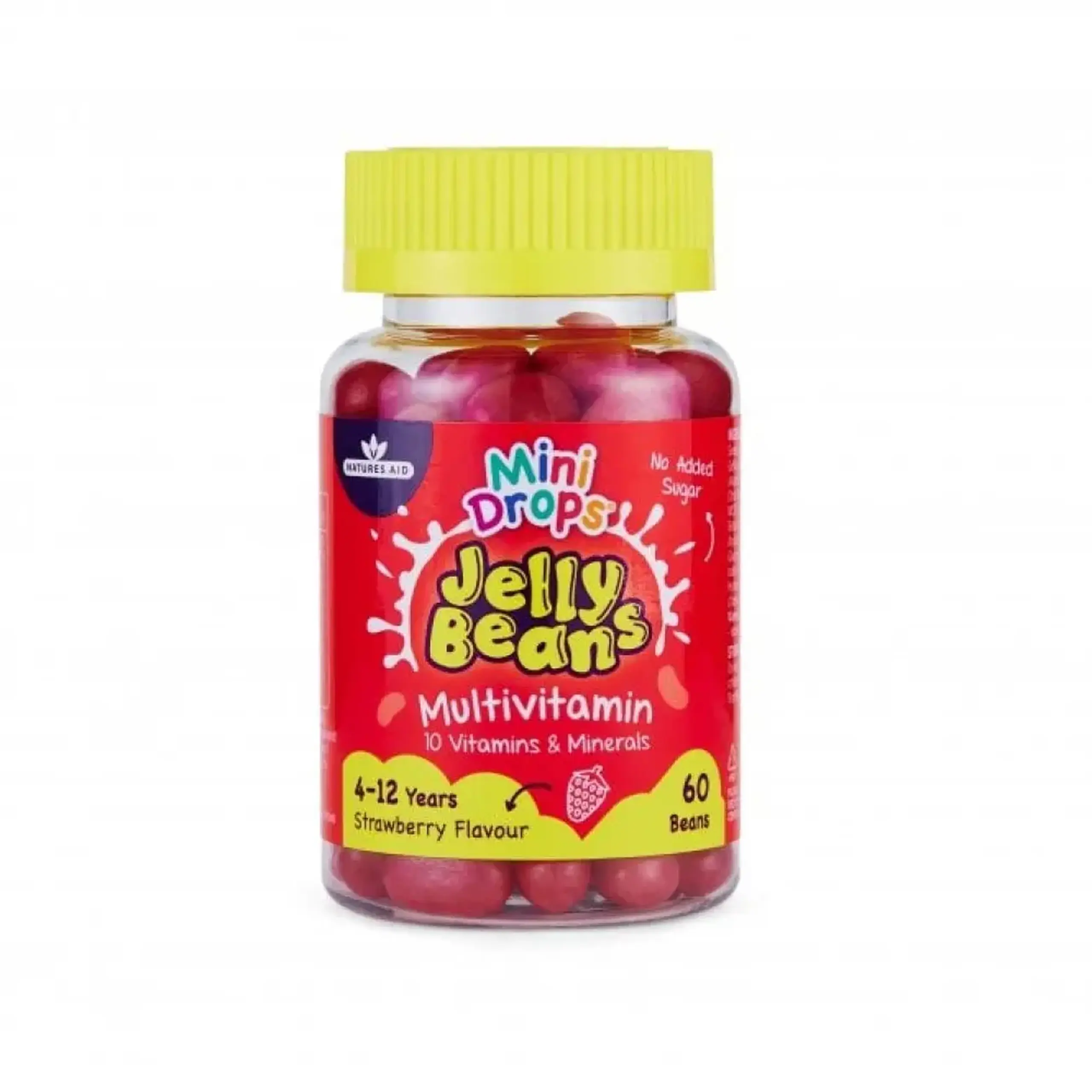Jelly Beans Multivitamine draje N60 gust capsuna (4-12ani) Natures Aid