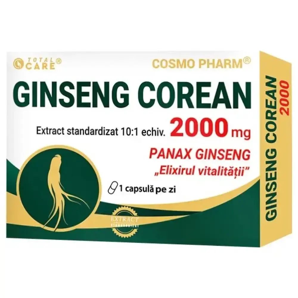 Ginseng Corean 2000mg caps. N30 Cosmo Pharm
