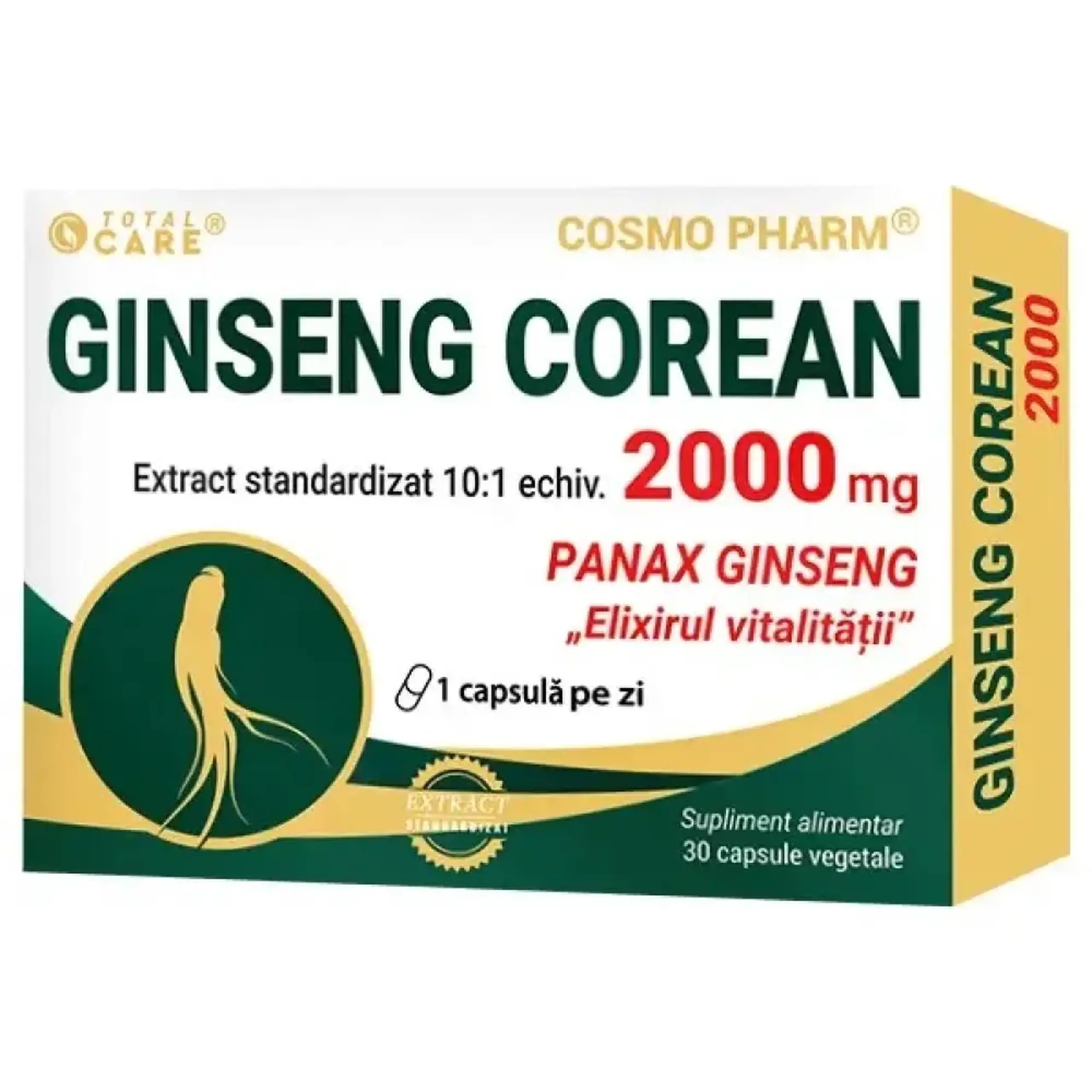 Ginseng Corean 2000mg caps. N30 Cosmo Pharm