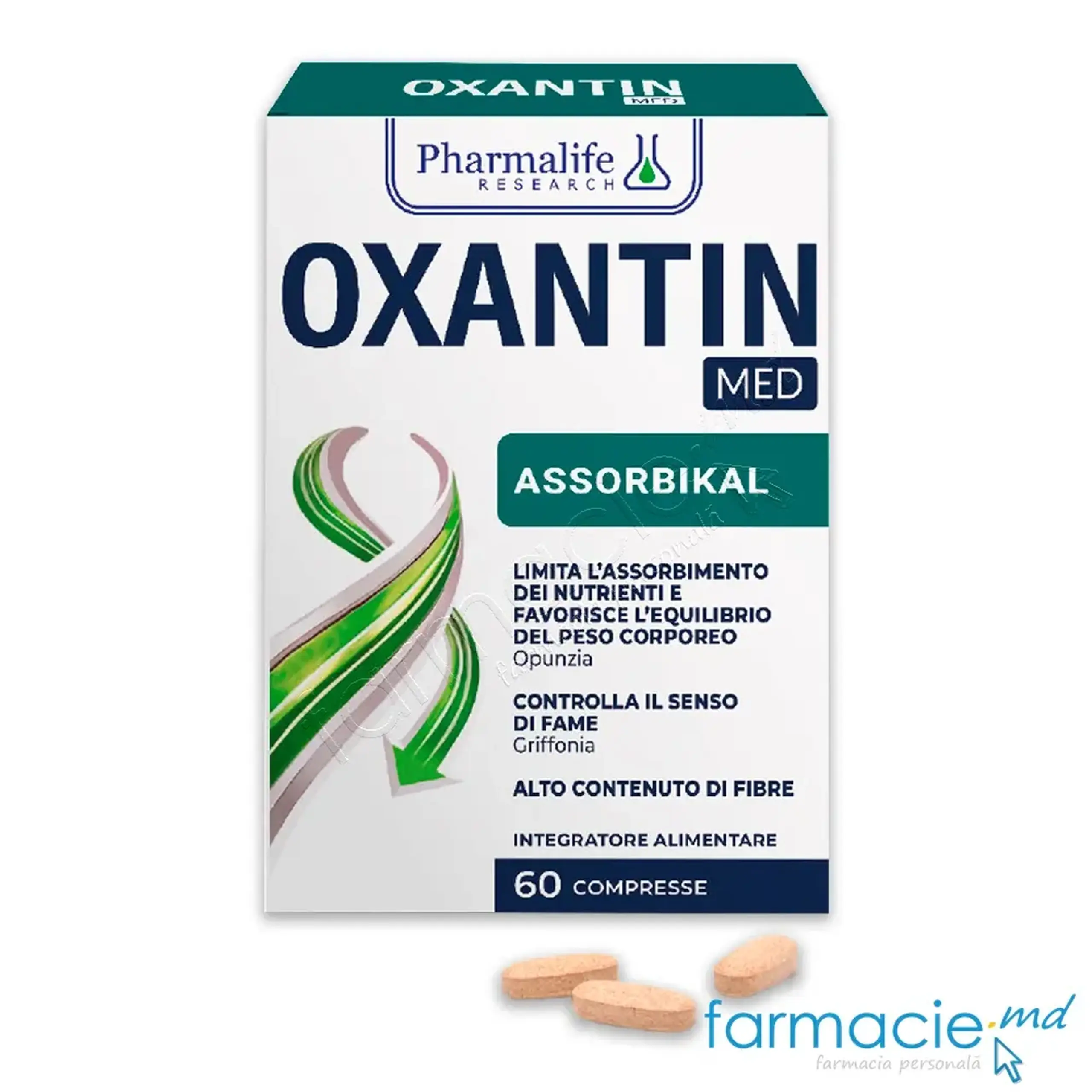 Oxantin Med Assorbikal (apetit,absorbtie lipide) comp.N60 Pharmalife