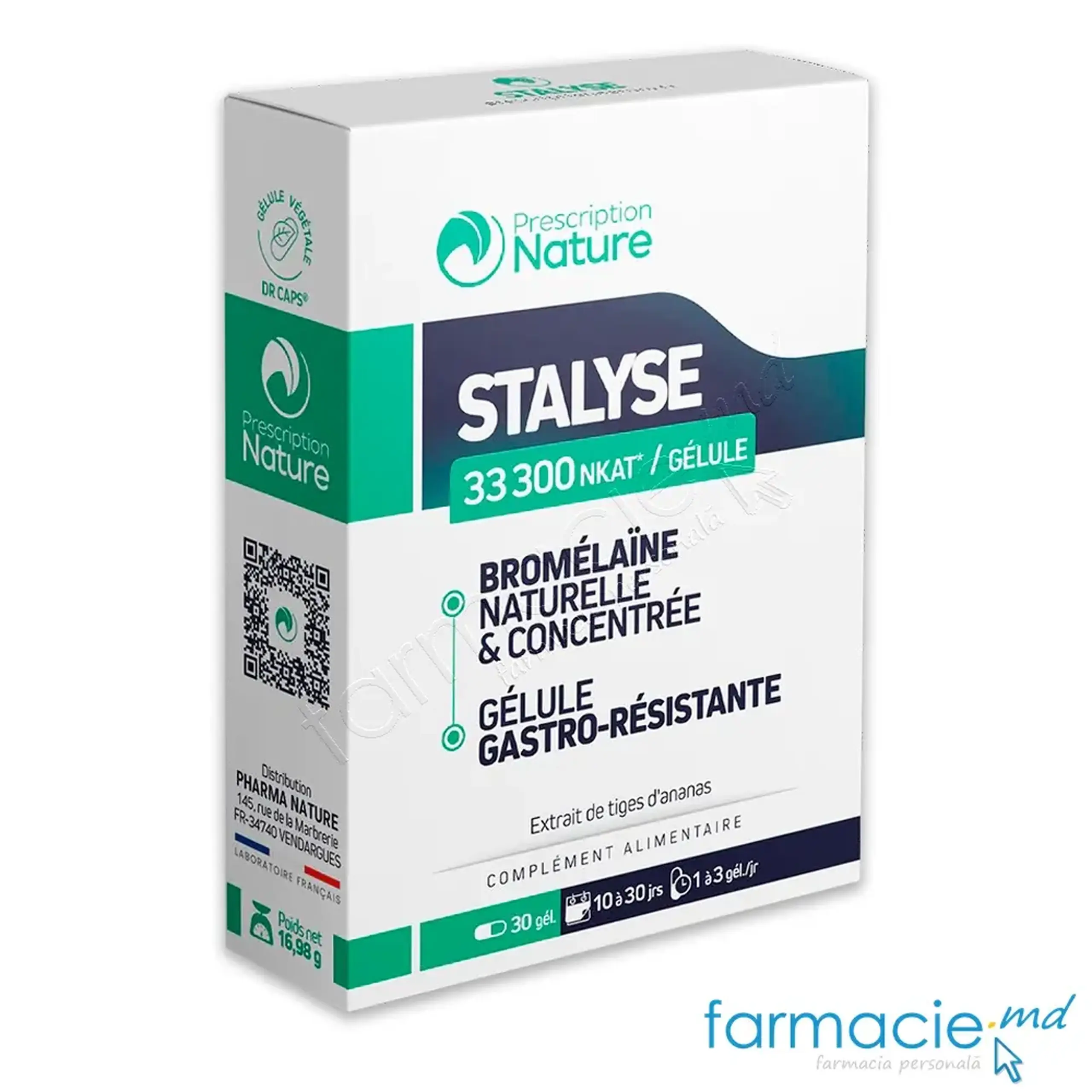 Stalyse bromelaina 200mg concentrata 33300 Nanokatal/caps. N30 Pharma Nature
