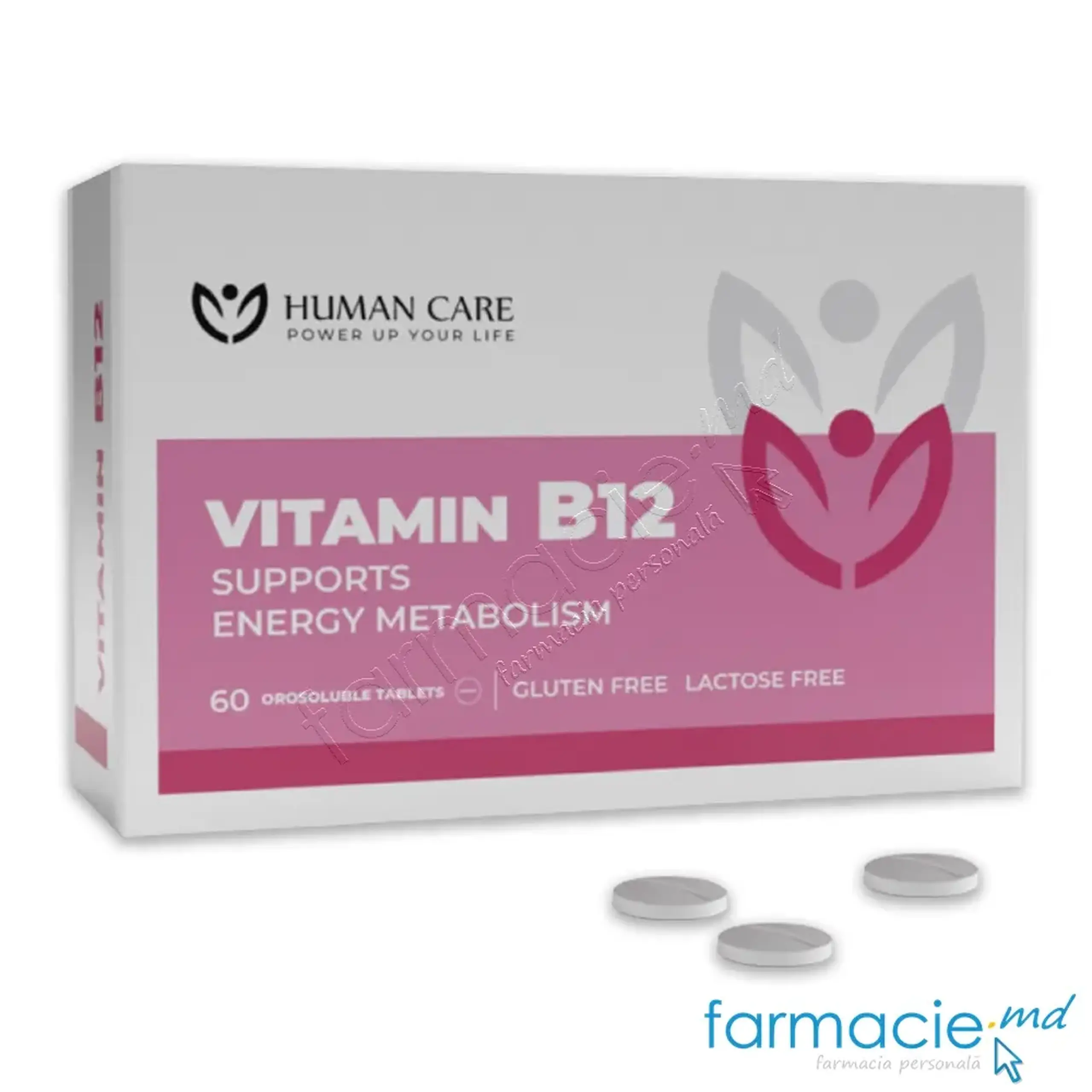 Vitamina B12 500μg comp. orosolubile N60 Human Care