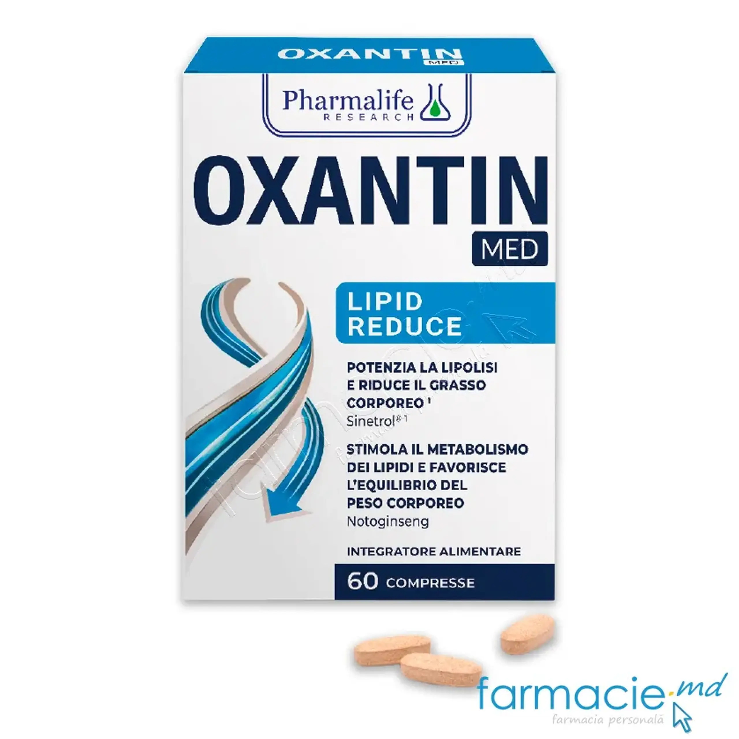 Oxantin Med (arderea grasimilor,tranzit) comp.N60 Pharmalife