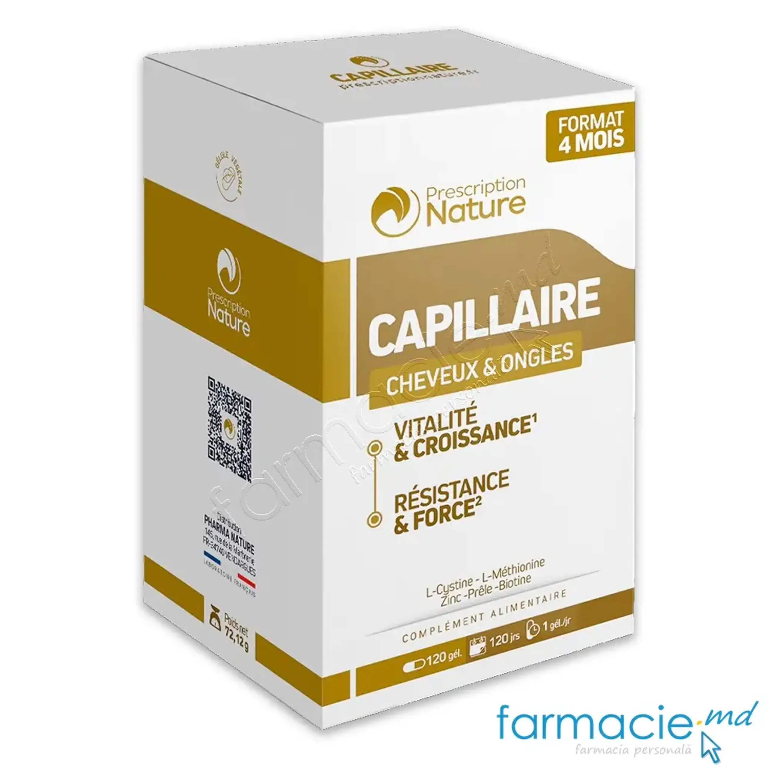 Capilar Par si Unghii caps. N120 Pharma Nature
