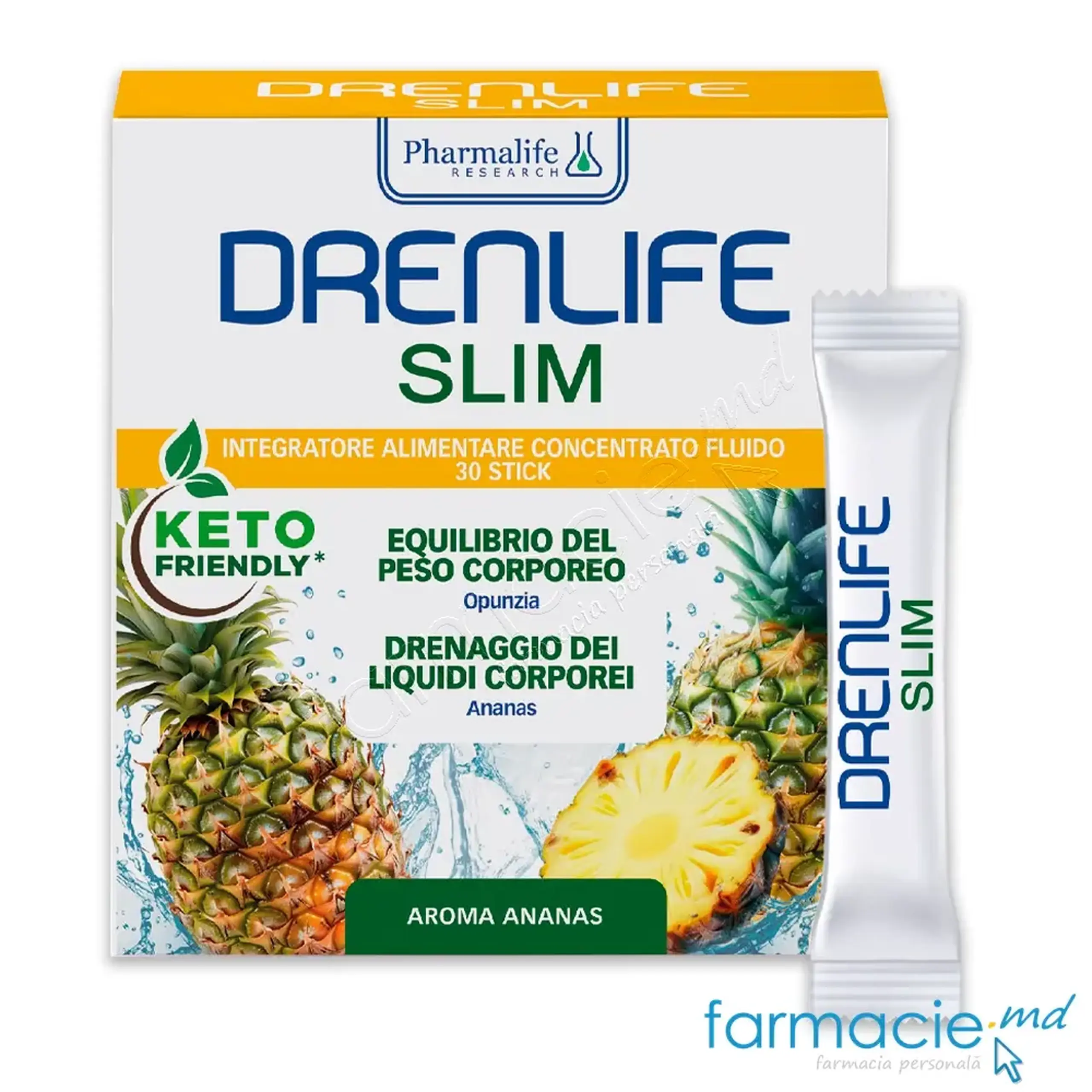 Drenlife Slim stick N30 (slabire drenaj corporal) Pharmalife