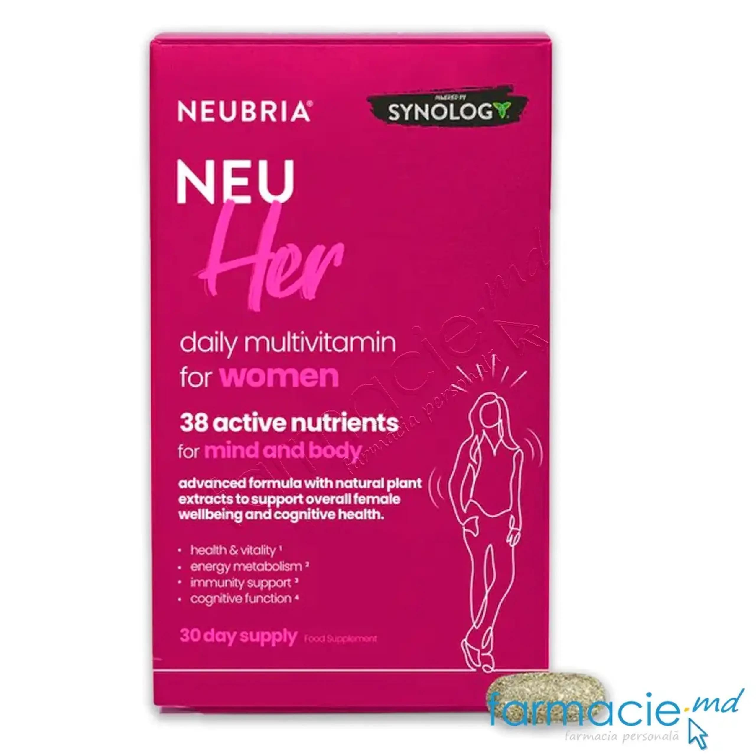 Neu Her Multivitamine 38 nutrienti femei fertilitate, hormoni comp.N30 Neubria