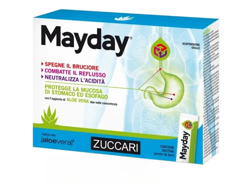 MAYDAY antacid,anti-reflux cu AloeVera susp. 10ml N24 Zuccari