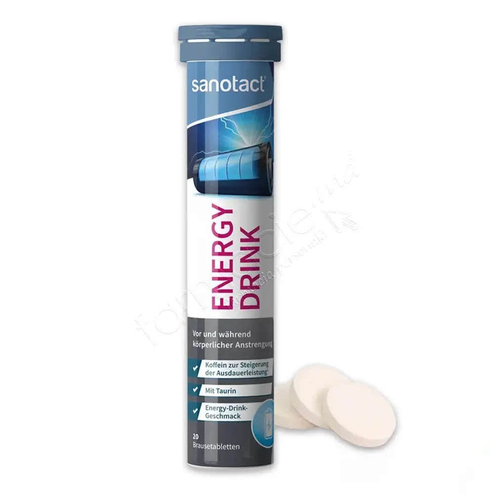 Energy Drink (taurina+ cofeina+ Vit.B complex) comp. eferv. N20 Sanotact