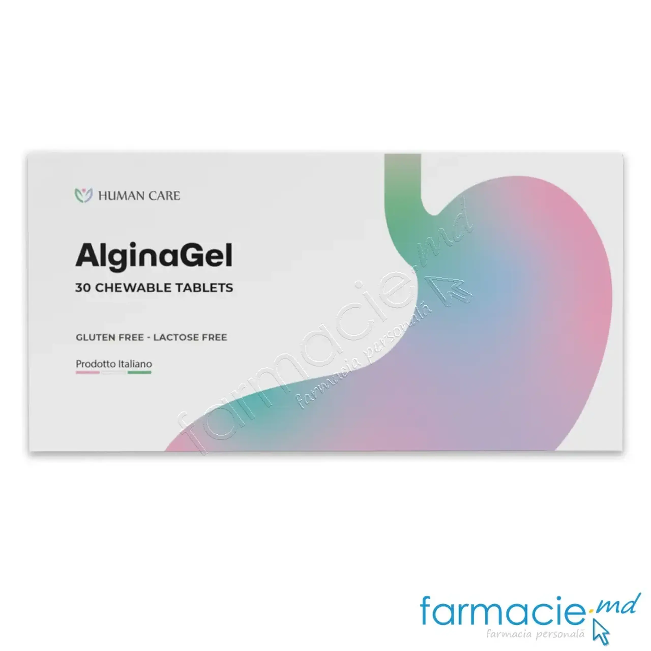 AlginaGel comp.masticab. N30 (digestie-pina la masa) Human Care