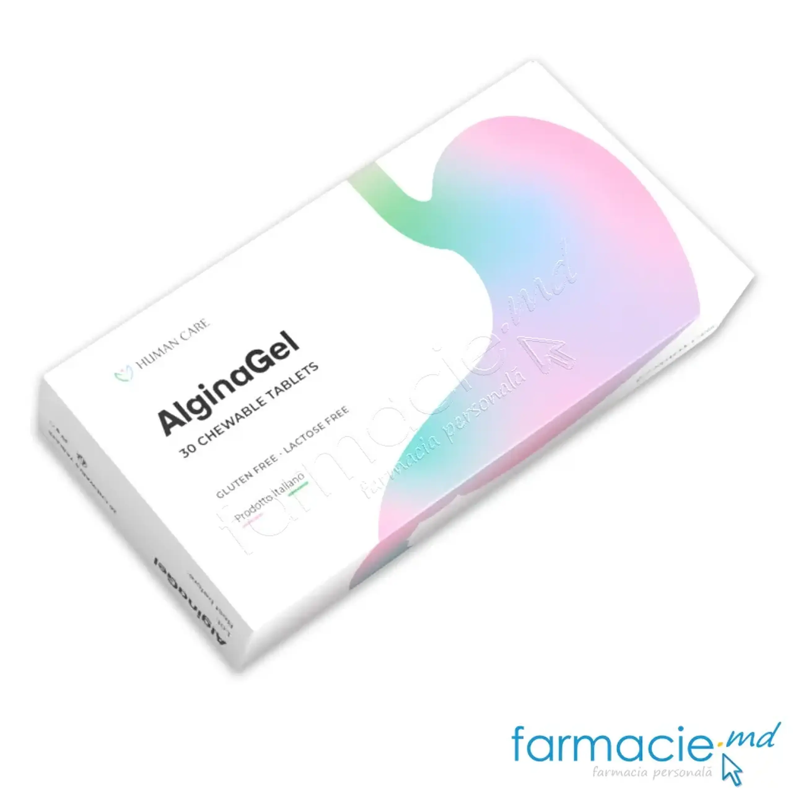 AlginaGel comp.masticab. N30 (digestie-pina la masa) Human Care