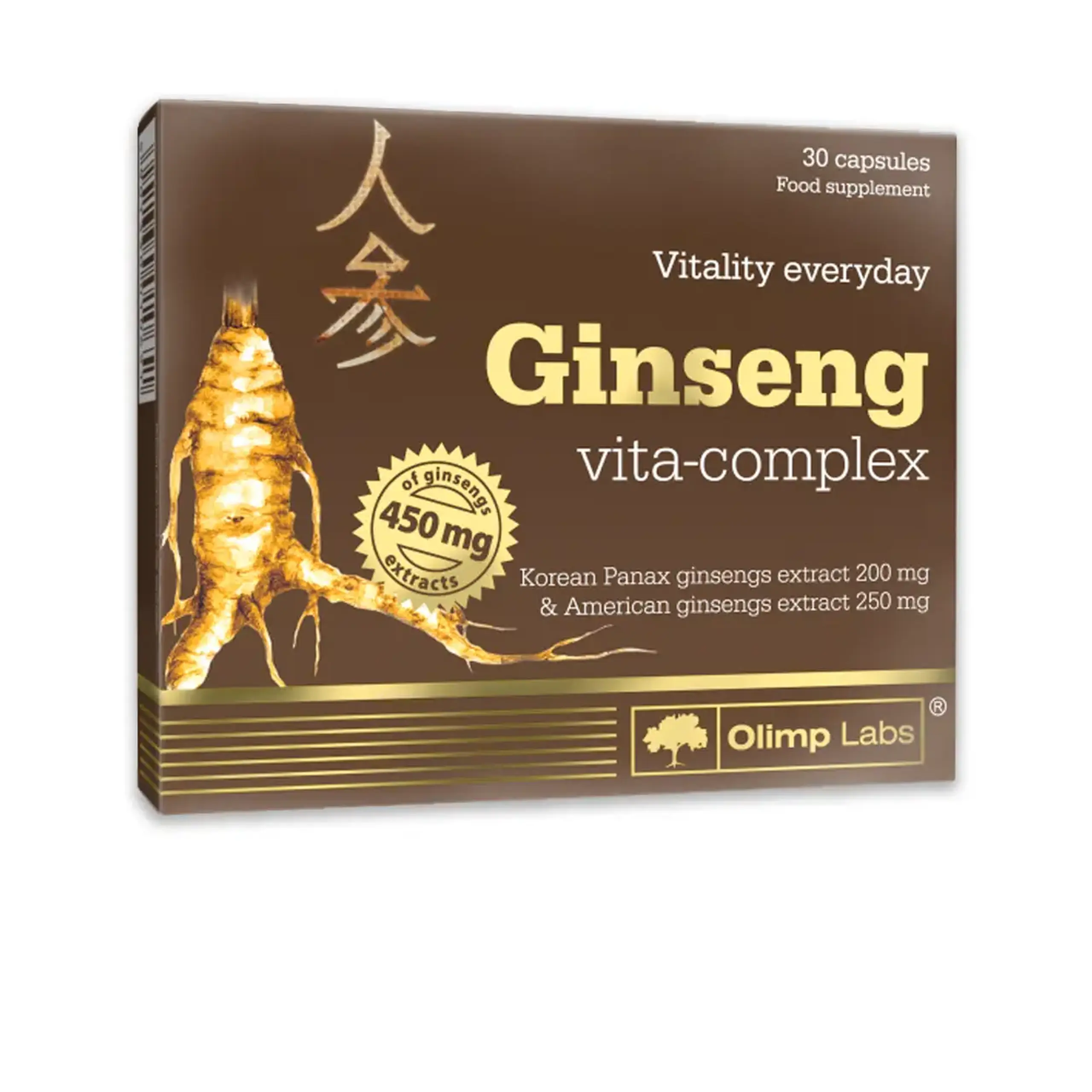 Ginseng Vita 450mg Comlex Vit.B,A,C,D,E caps. N30 Olimp