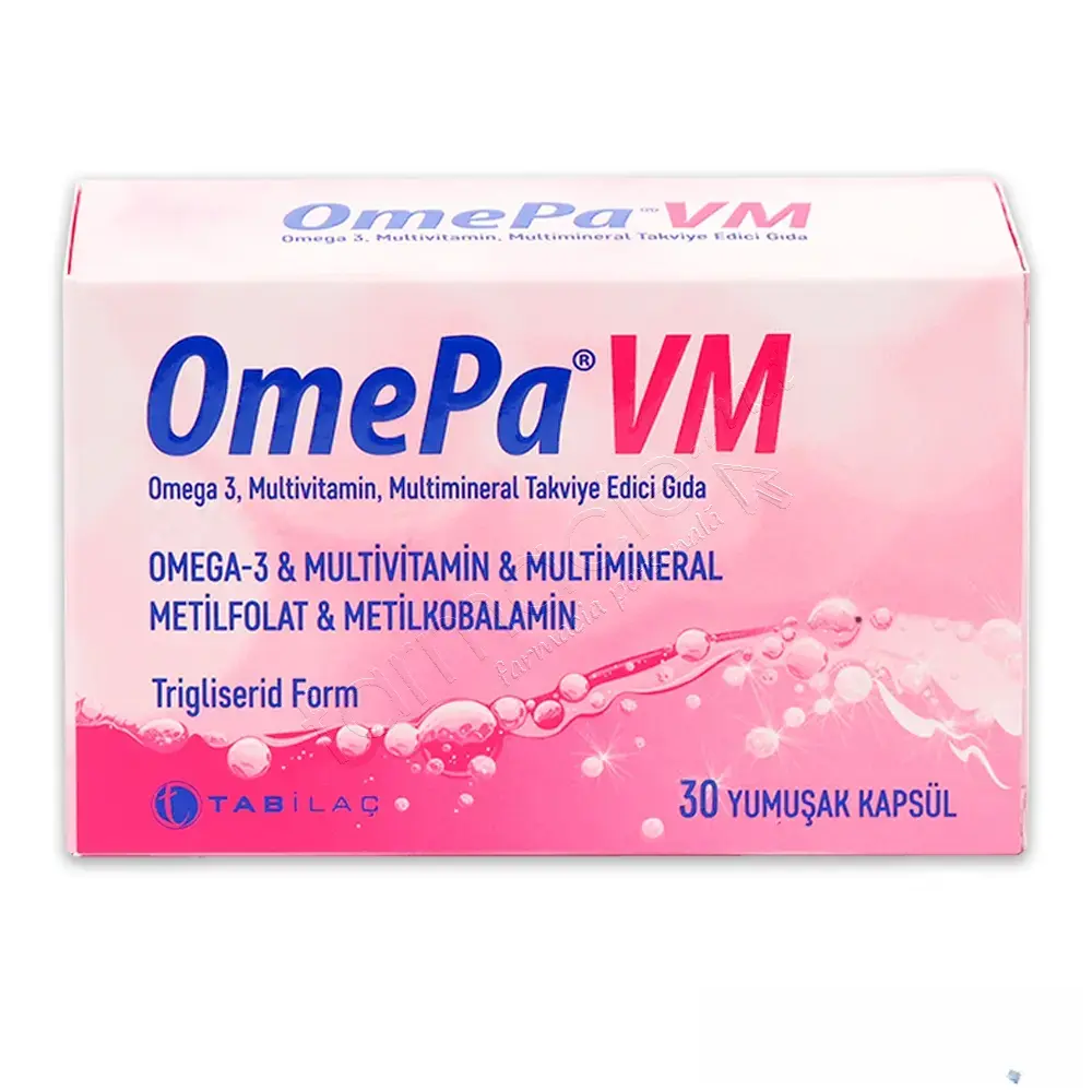 OMEPA VM Omega 3 500mg+Vitamine+Minerale caps.gelatin.N30 Tab Ilac