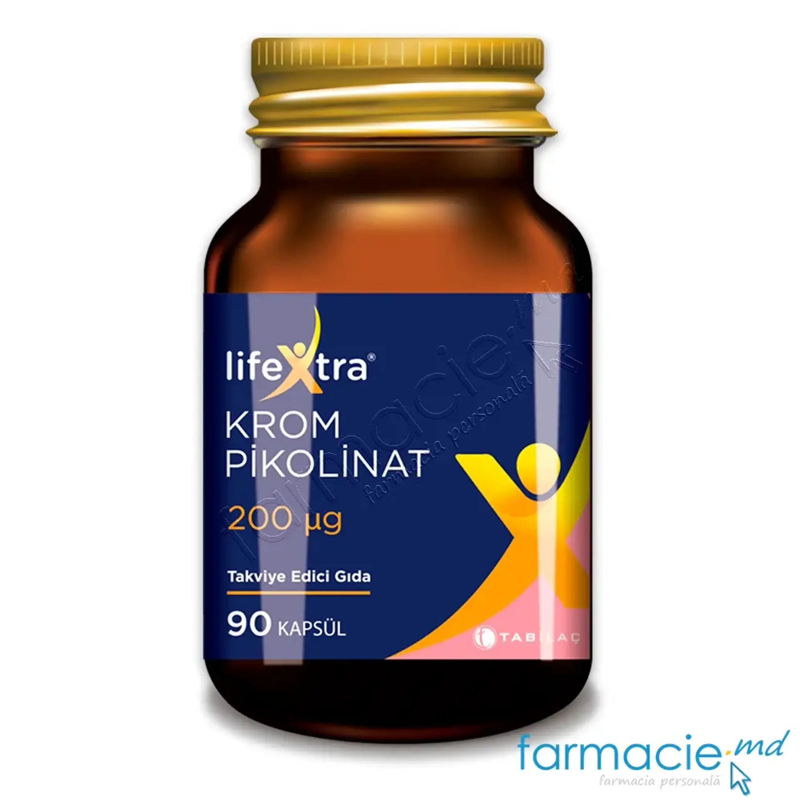 Chrom Picolinate 200μg LIFEXTRA caps. N90 Tab Ilac