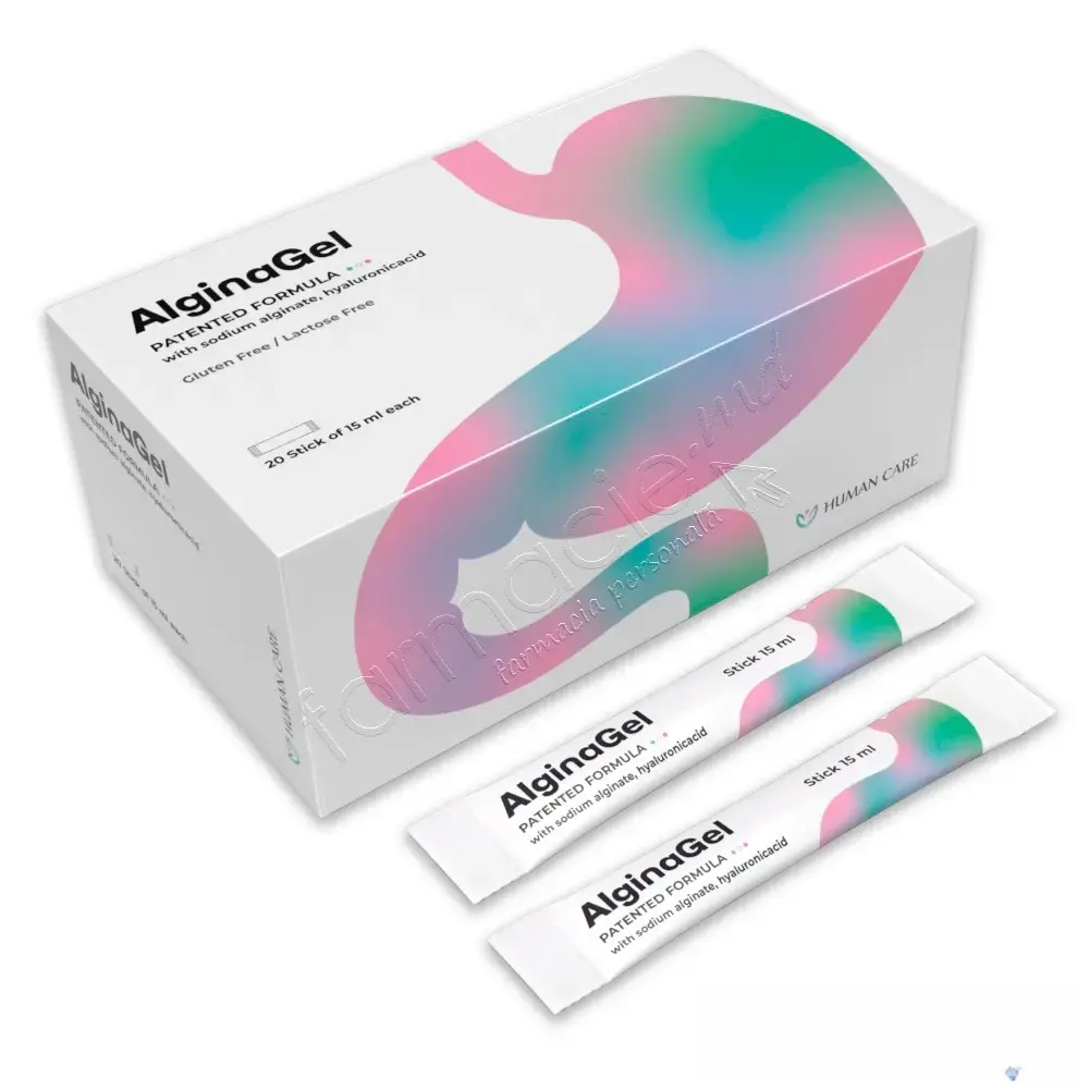 AlginaGel stick 15ml N20 (reflux pirozis-dupa masa) Human Care