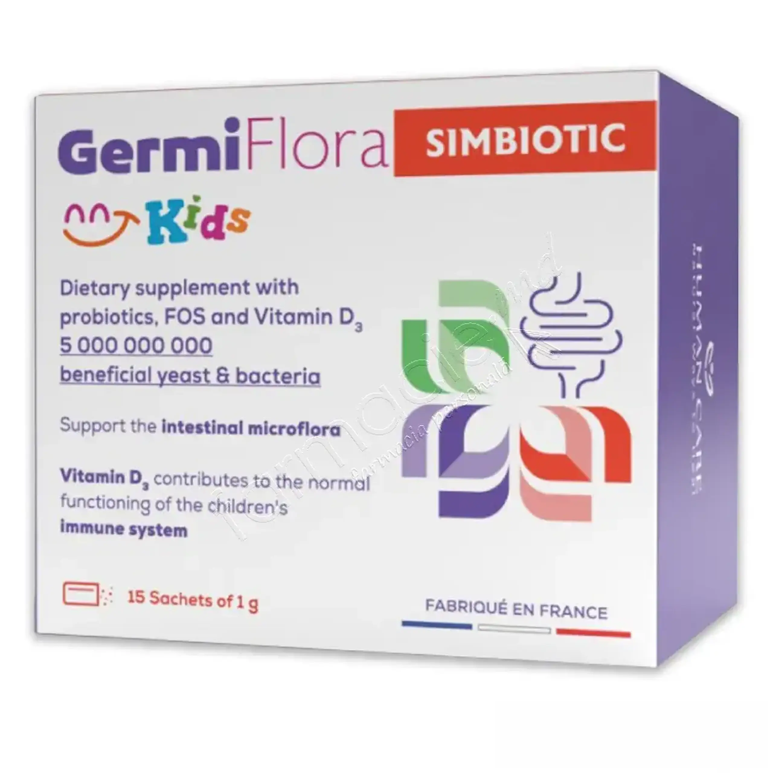 GermiFlora Kids (5 miliarde Bacterii) Simbiotic plic N15 (0+) Human Care