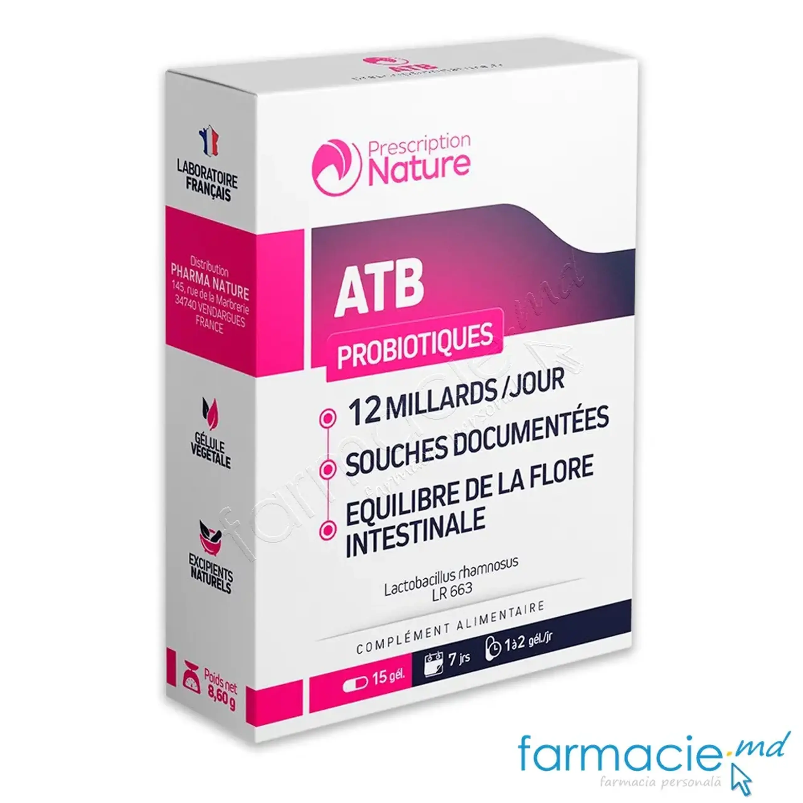 ATB (in antibioticoterapie) Probiotice 12 miliarde caps. N15 Pharma Nature