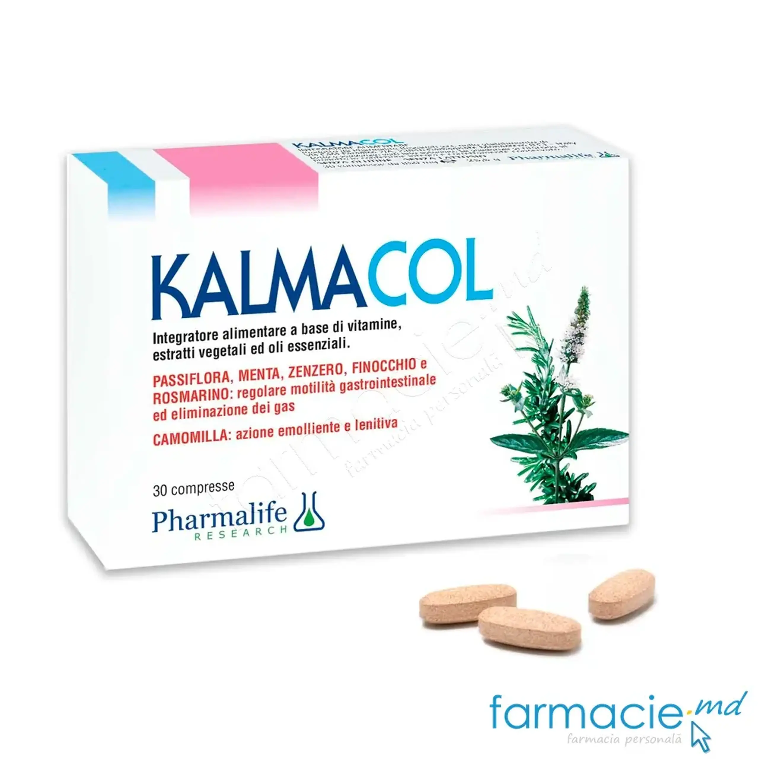 Kalmacol (digestie, bila, balonare) comp. N30 Pharmalife