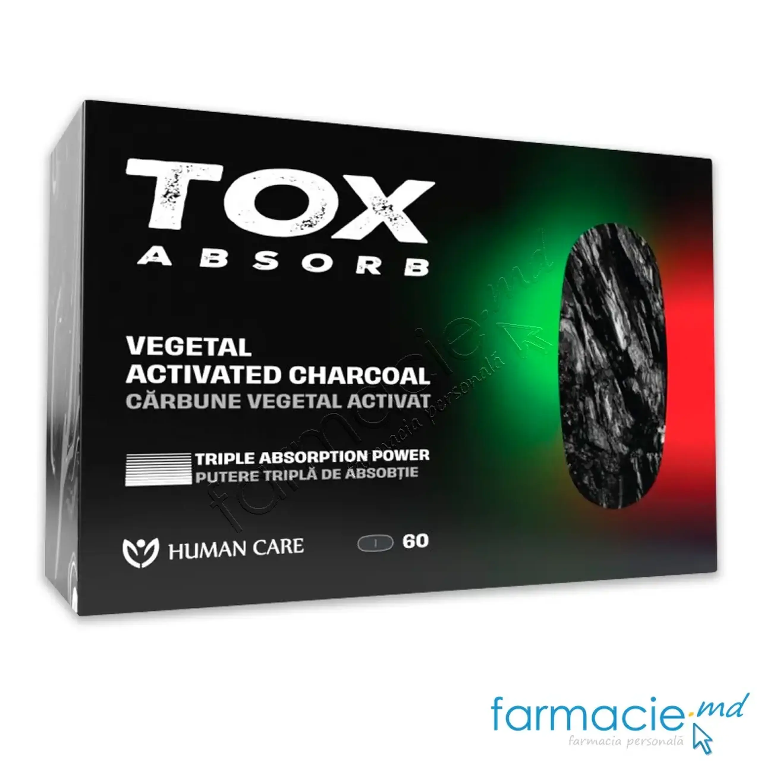 ToxAbsorb Tripla Absorbtie comp. 350mg N60 Human Care