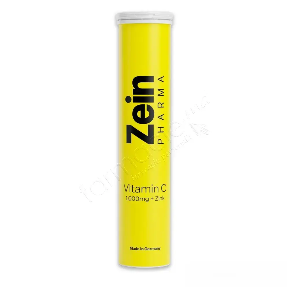 Vitamina C 1000mg+Zinc 10mg comp.eferv.N20 (portocala) ZeinPharma