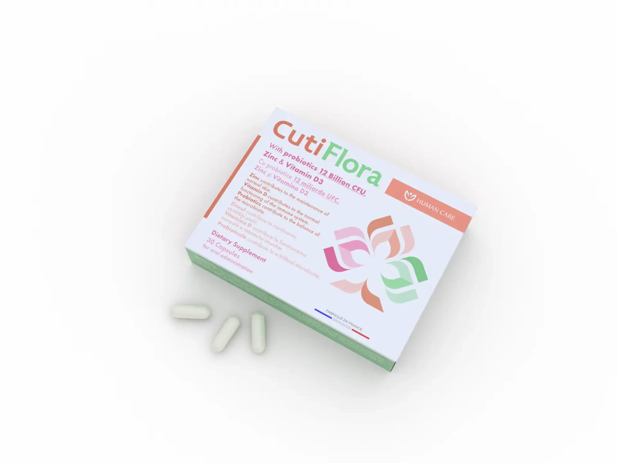 CutiFlora Sanatatea Pielii prin Intestin caps. N30 (6ani+) Human Care