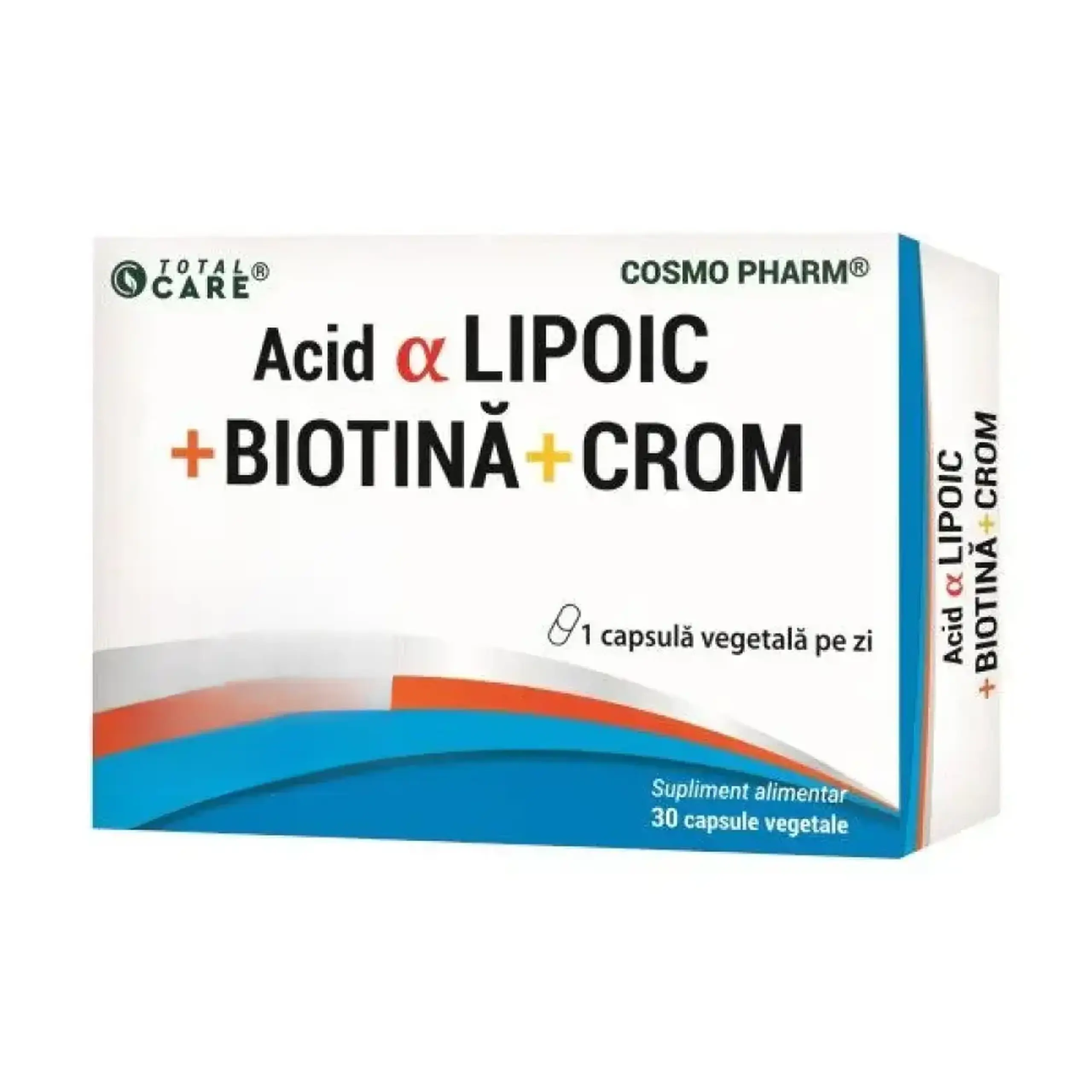 Acid Lipoic + Biotina + Chrom caps. vegetale N30 Cosmo Pharm
