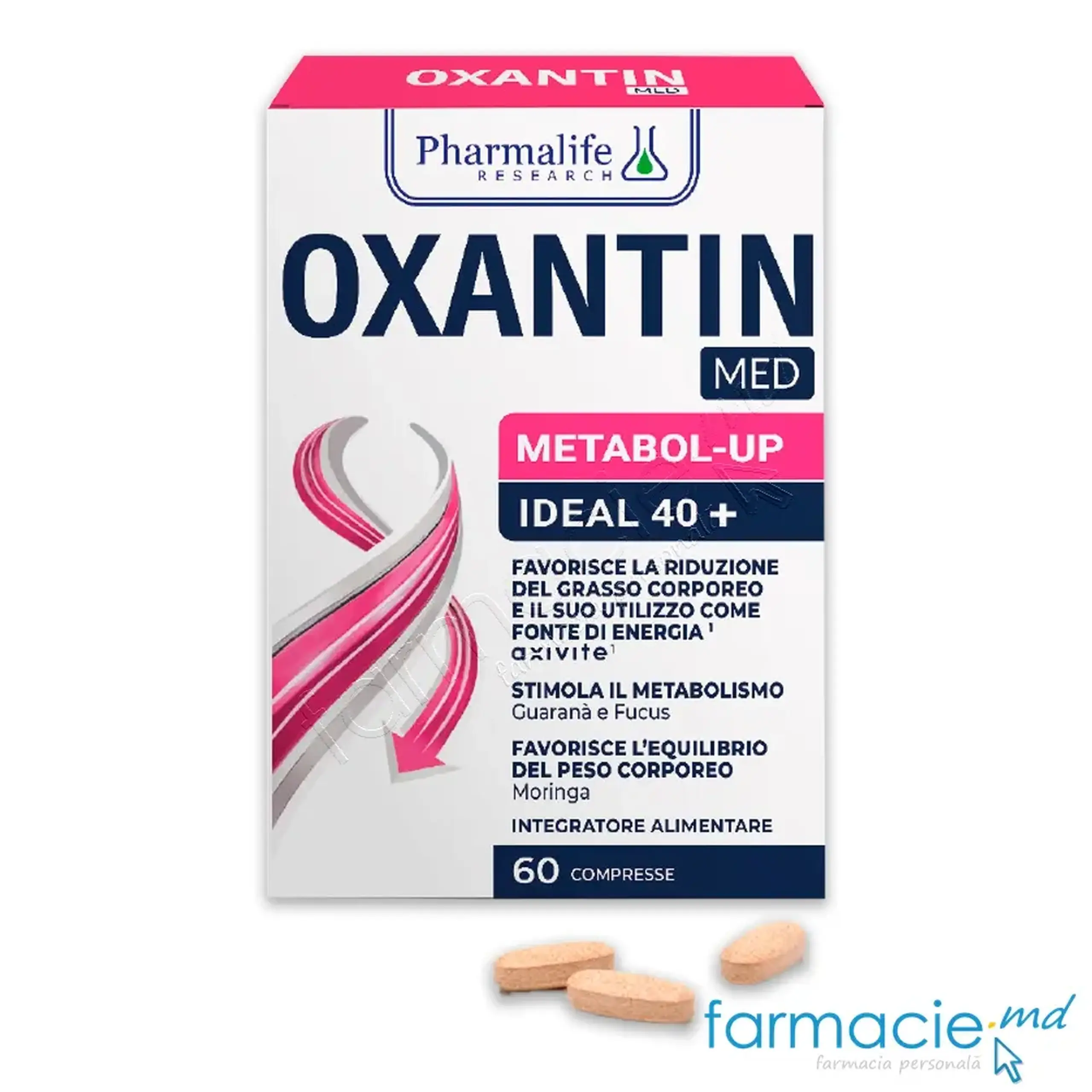 Oxantin Med Metabol-UP Ideal metabolismul 40+comp.N60 Pharmalife