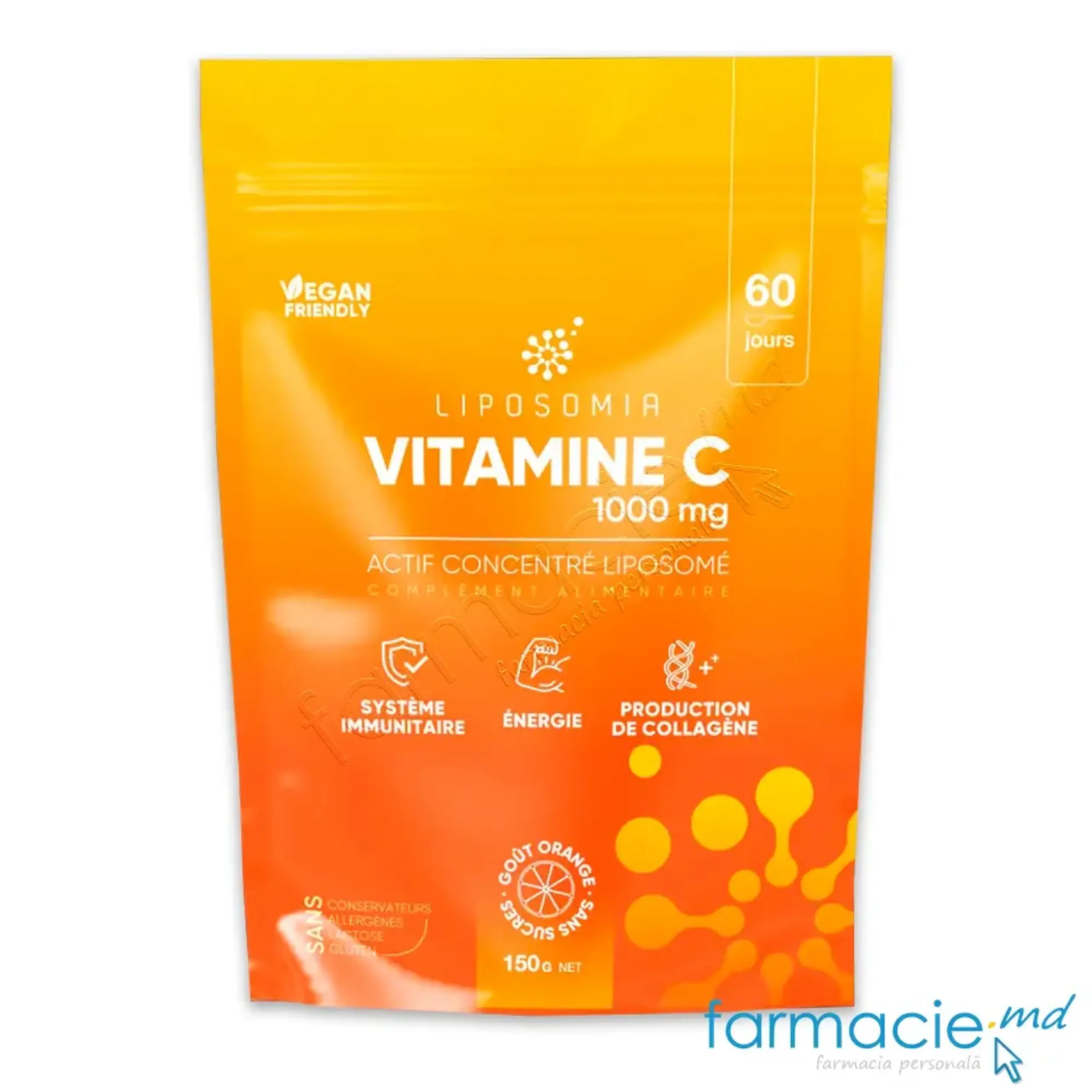 Vitamina C Lipozomala 1000mg/5g Vegan pulbere 150g Pharma Nature
