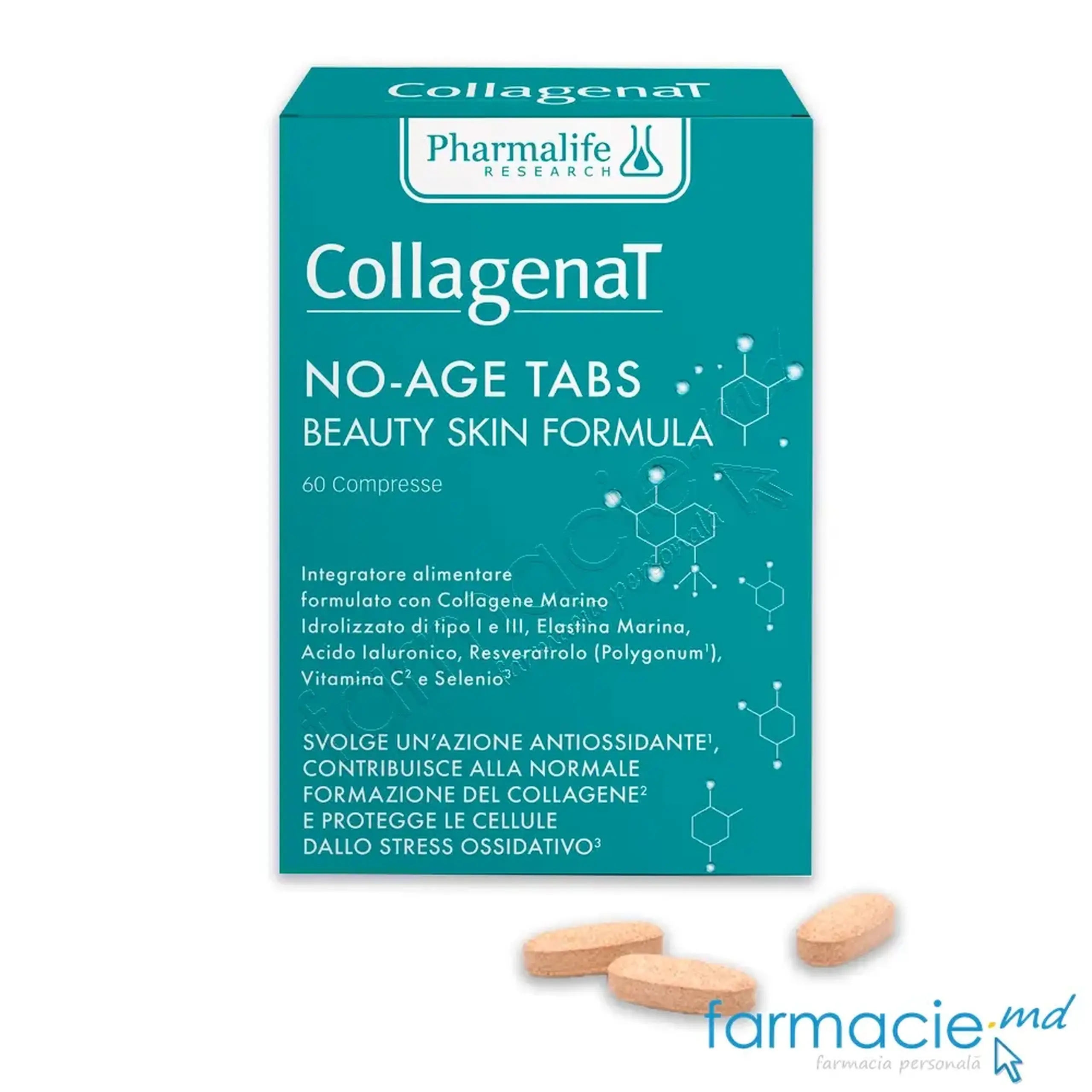 Colagenat No-Age Beauty (anti-imbatrinire) comp.N60 Pharmalife