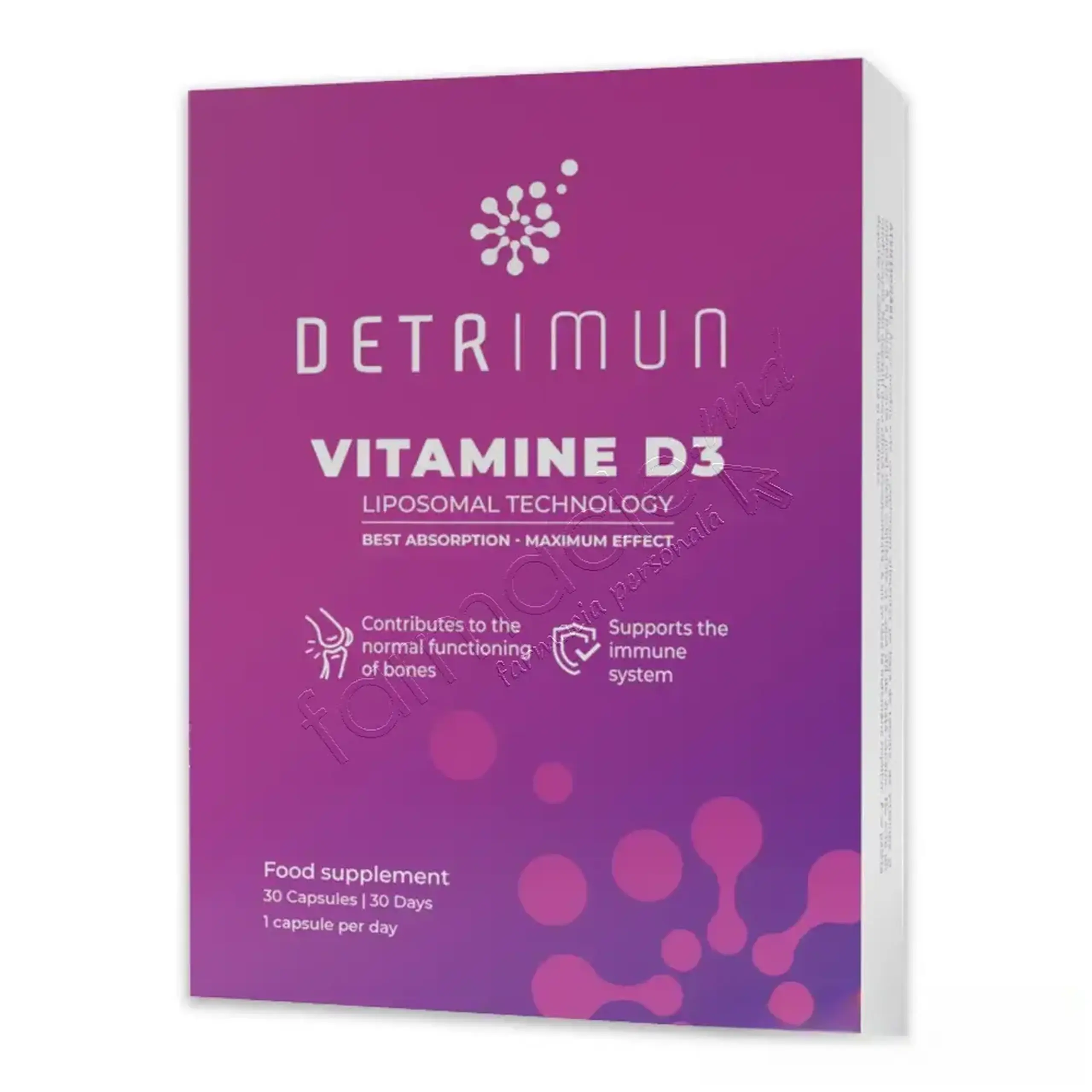 DETRIMUN Vitamina D3 Lipozomala 2000 UI caps. N30 Human Care